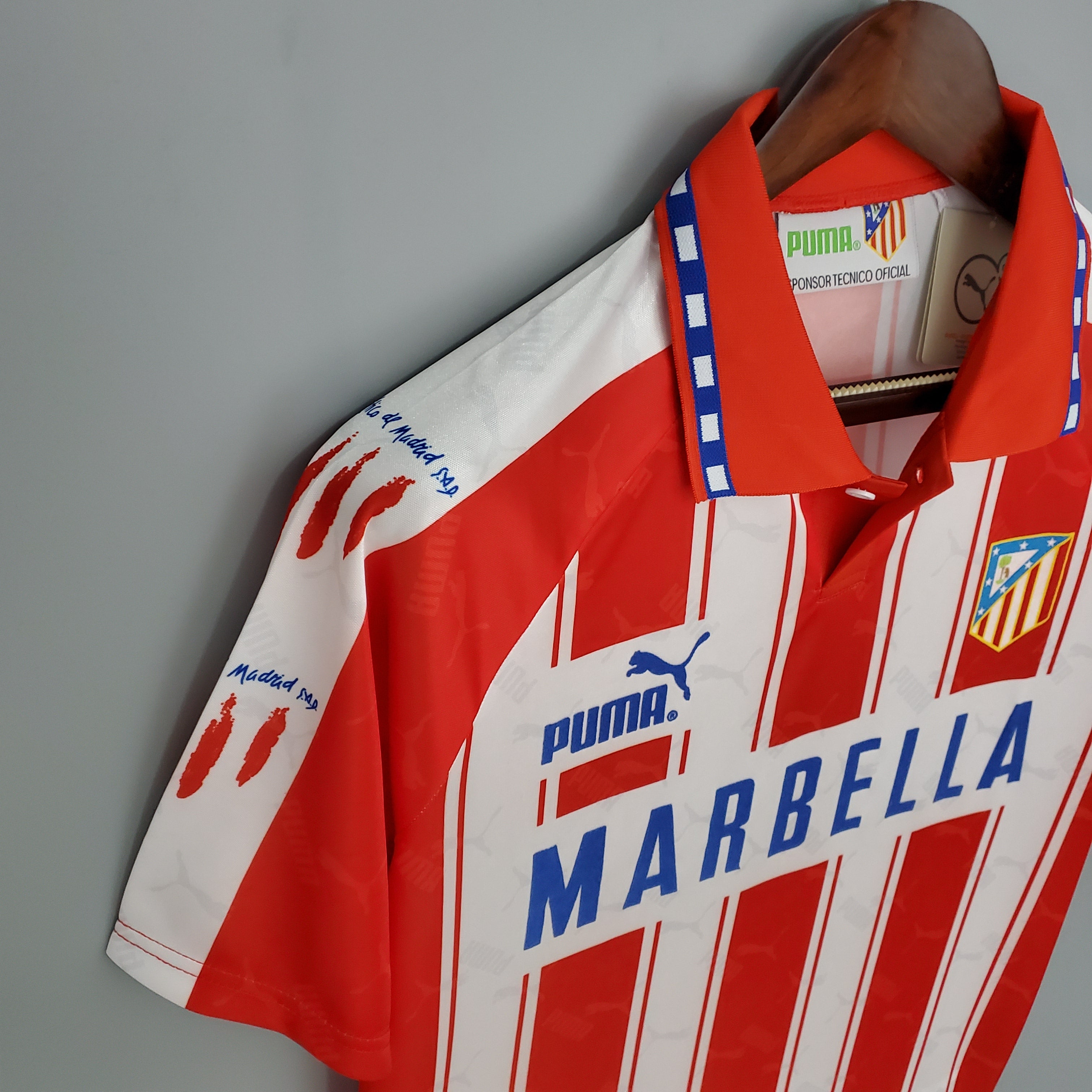 Atletico Madrid home jersey. Season 94/95