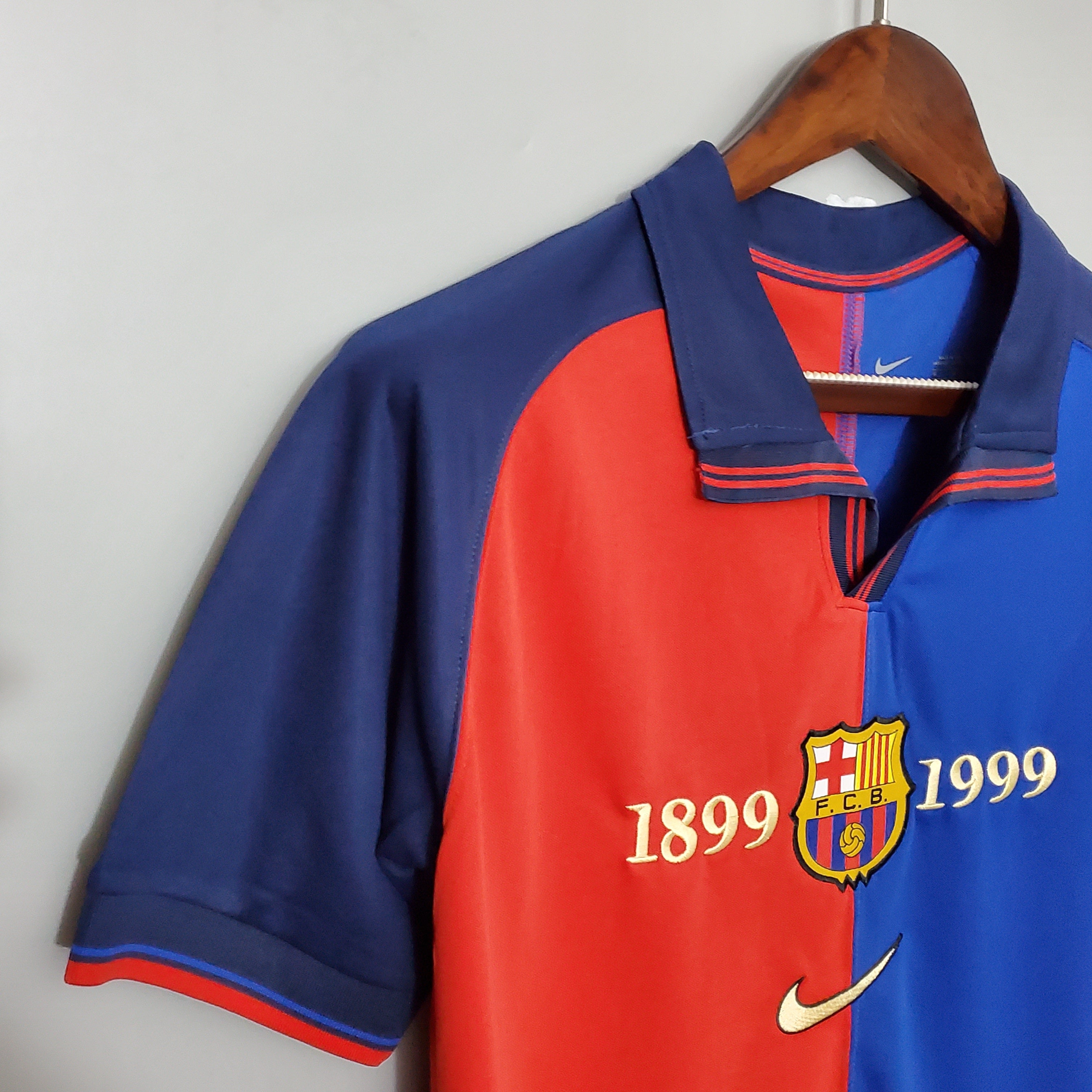 Barcelona 100th Anniversary home jersey. Season 99/00