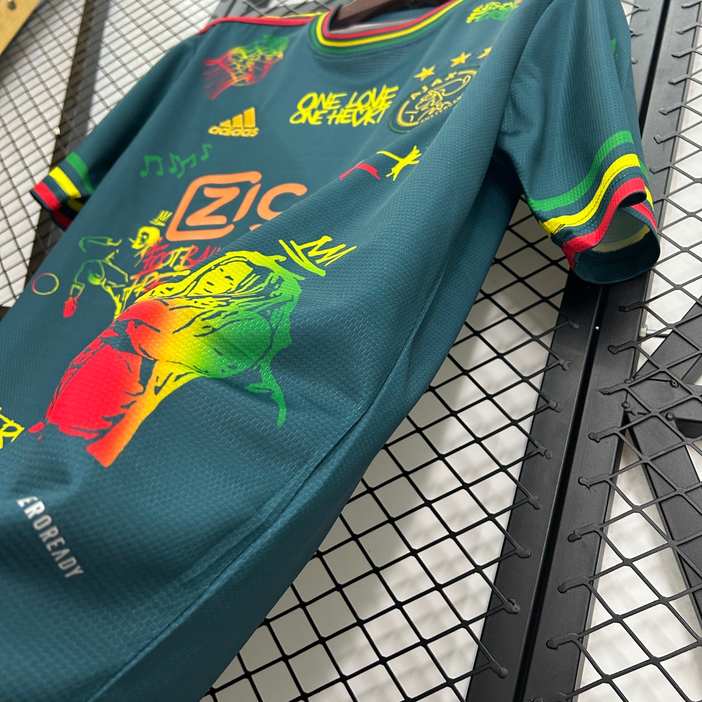 Ajax Bob Marley tribute special edititon jersey. (green)