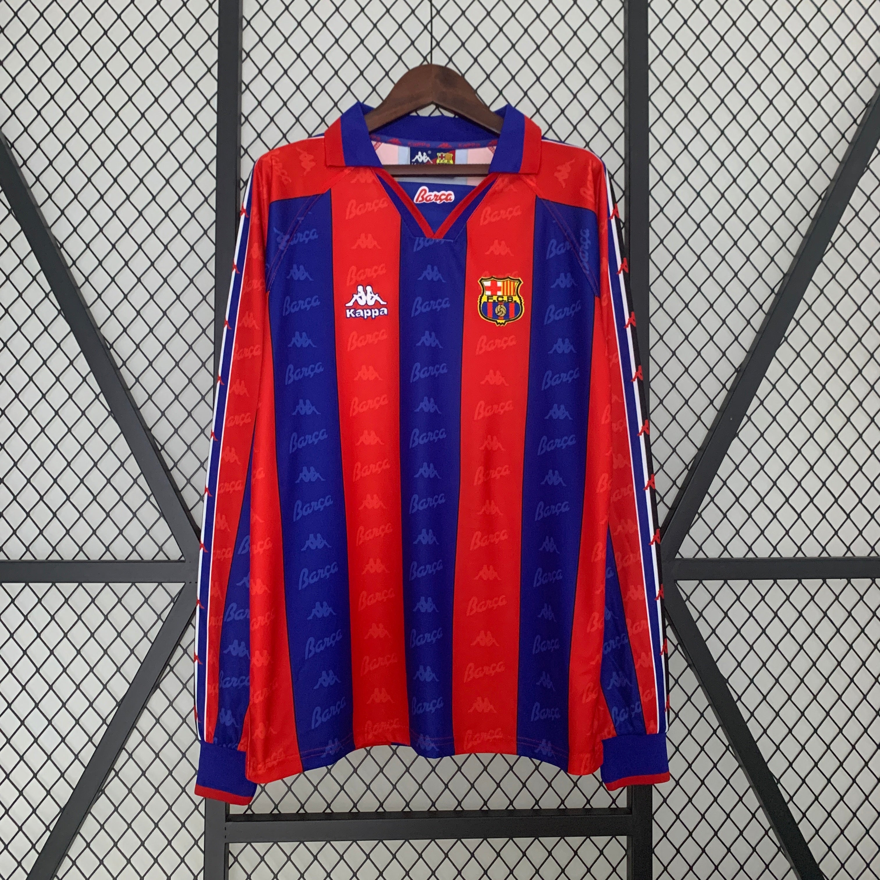 Barcelona longsleeve home jersey. Season 96/97