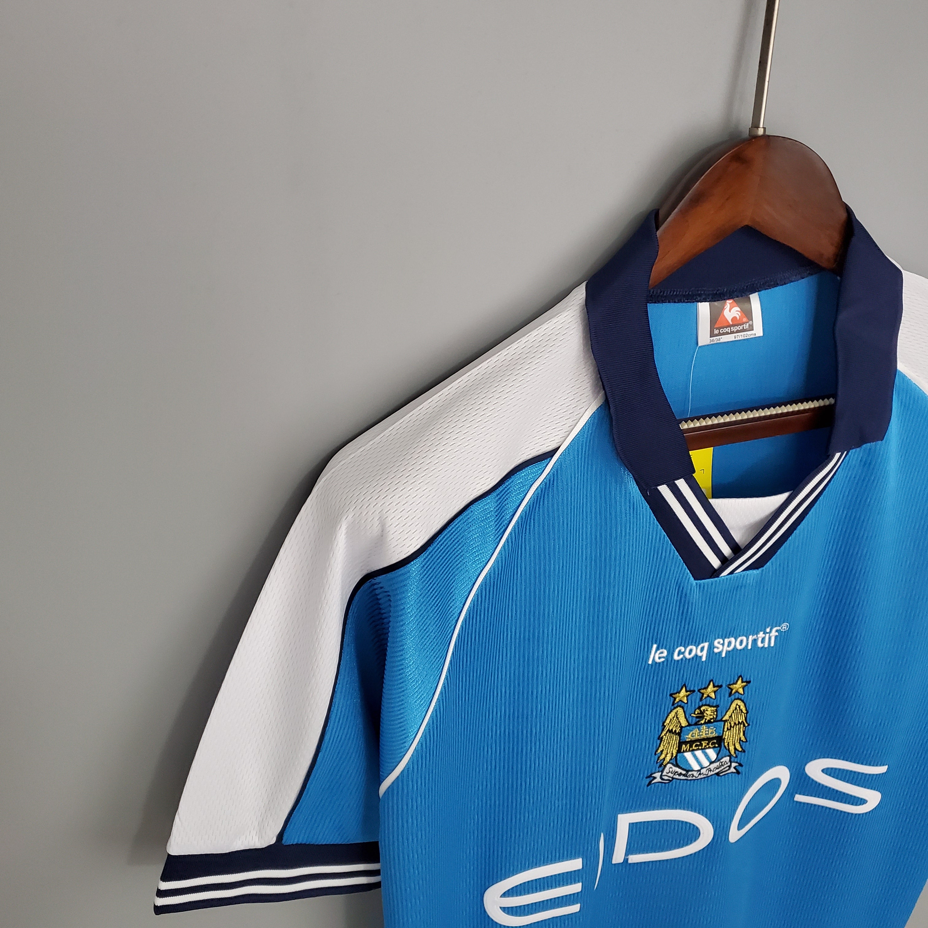Manchester City home jersey. Season 99/01