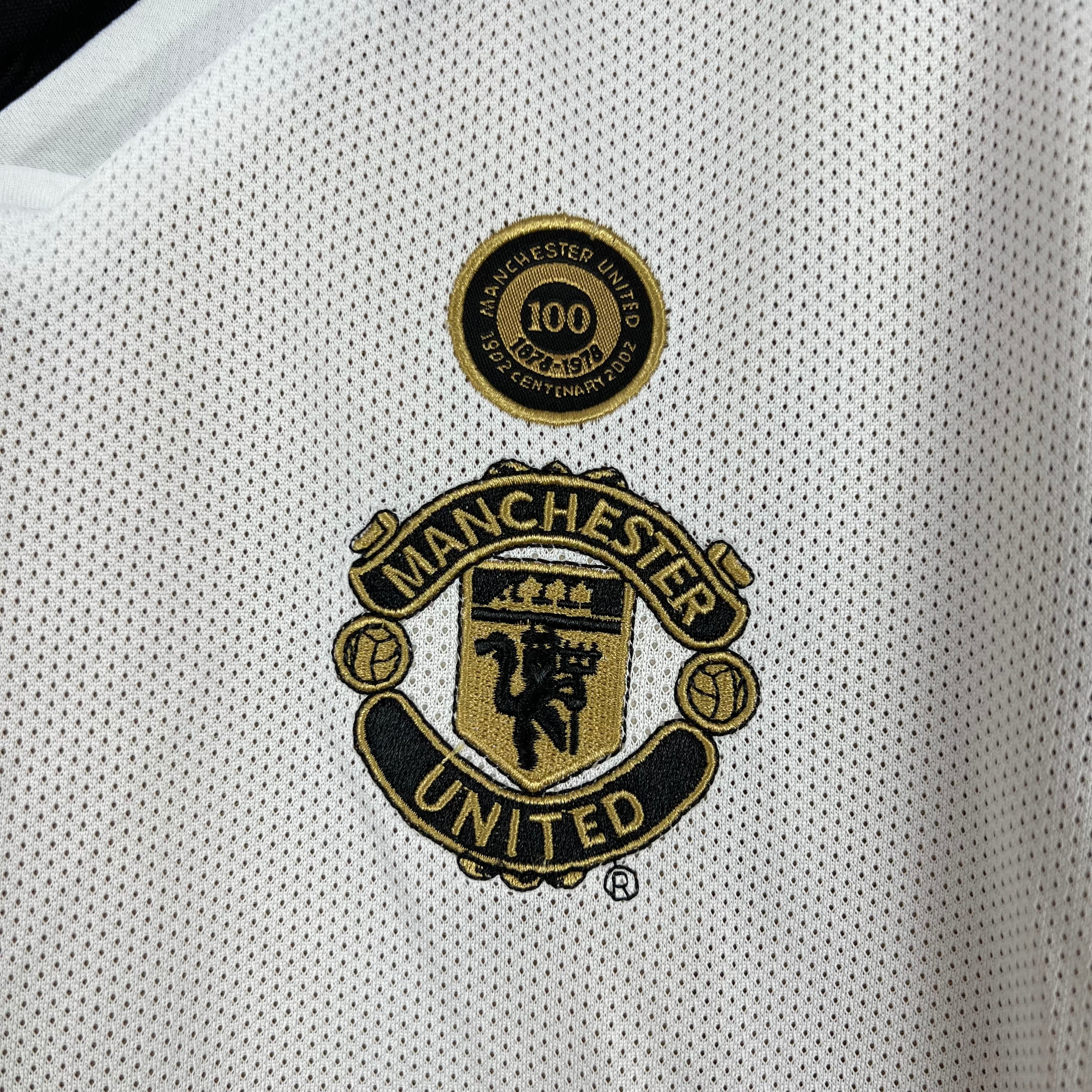 Manchester United 100th Anniversary double-sided longsleeve jersey. Season 01/02
