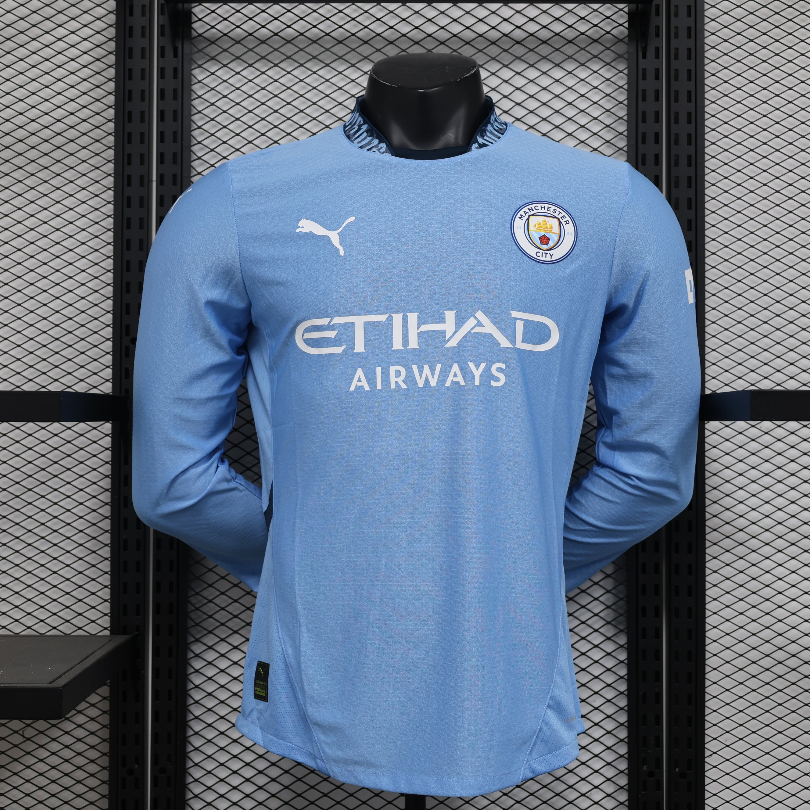Manchester City longsleeve home jersey. Season 24/25 (Player Version)