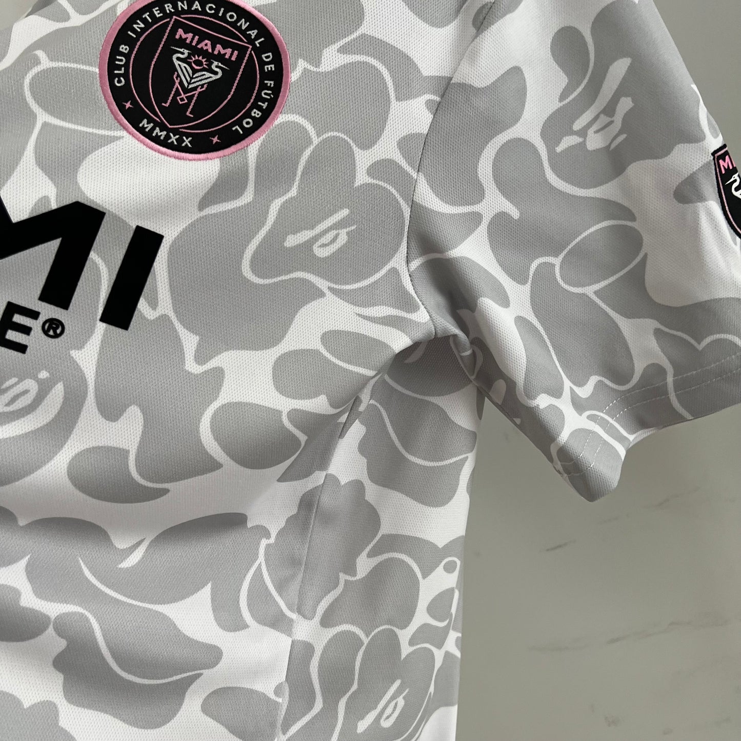 Inter Miami x BAPE Collaboration jersey. (grey)