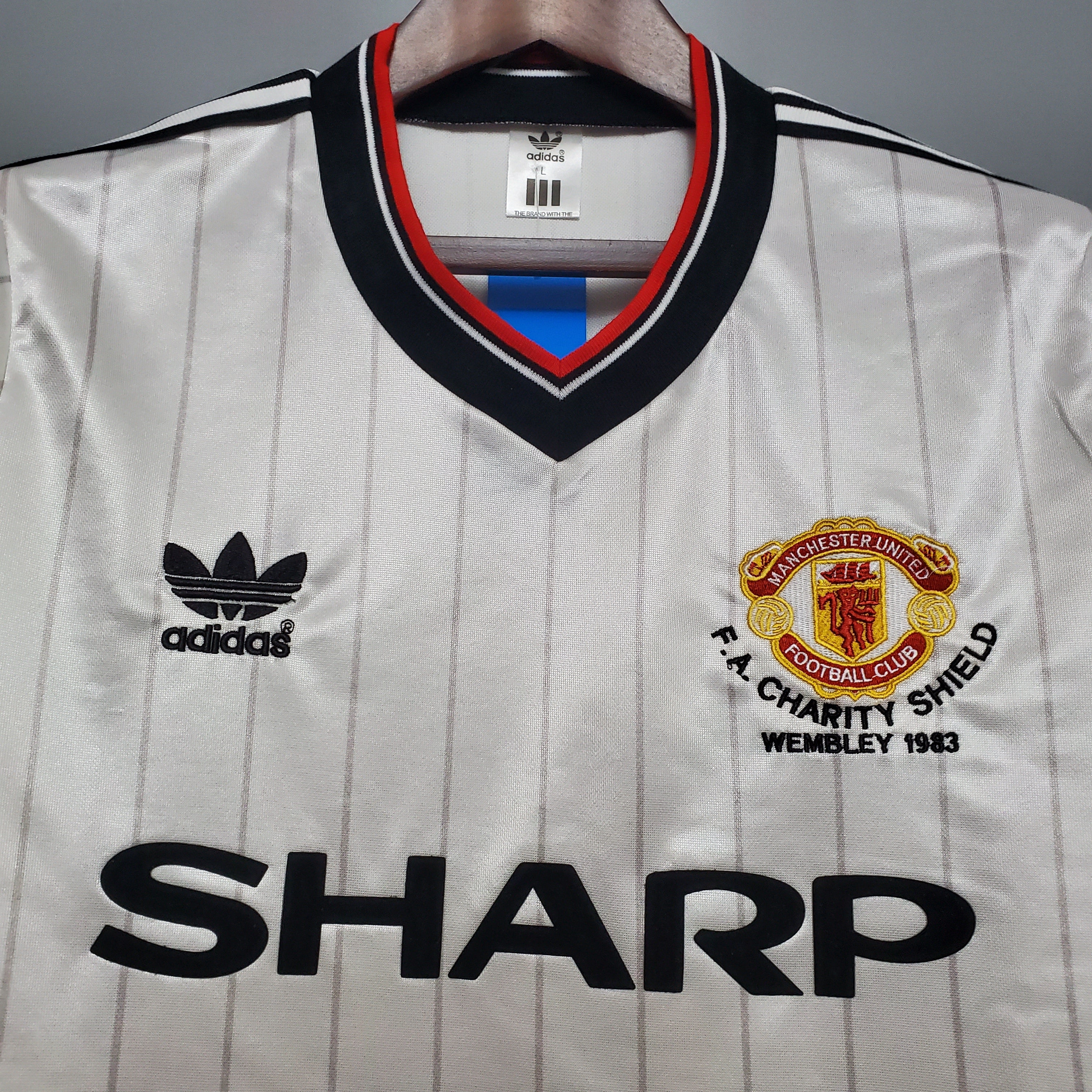 Manchester United away jersey. Season 83/84