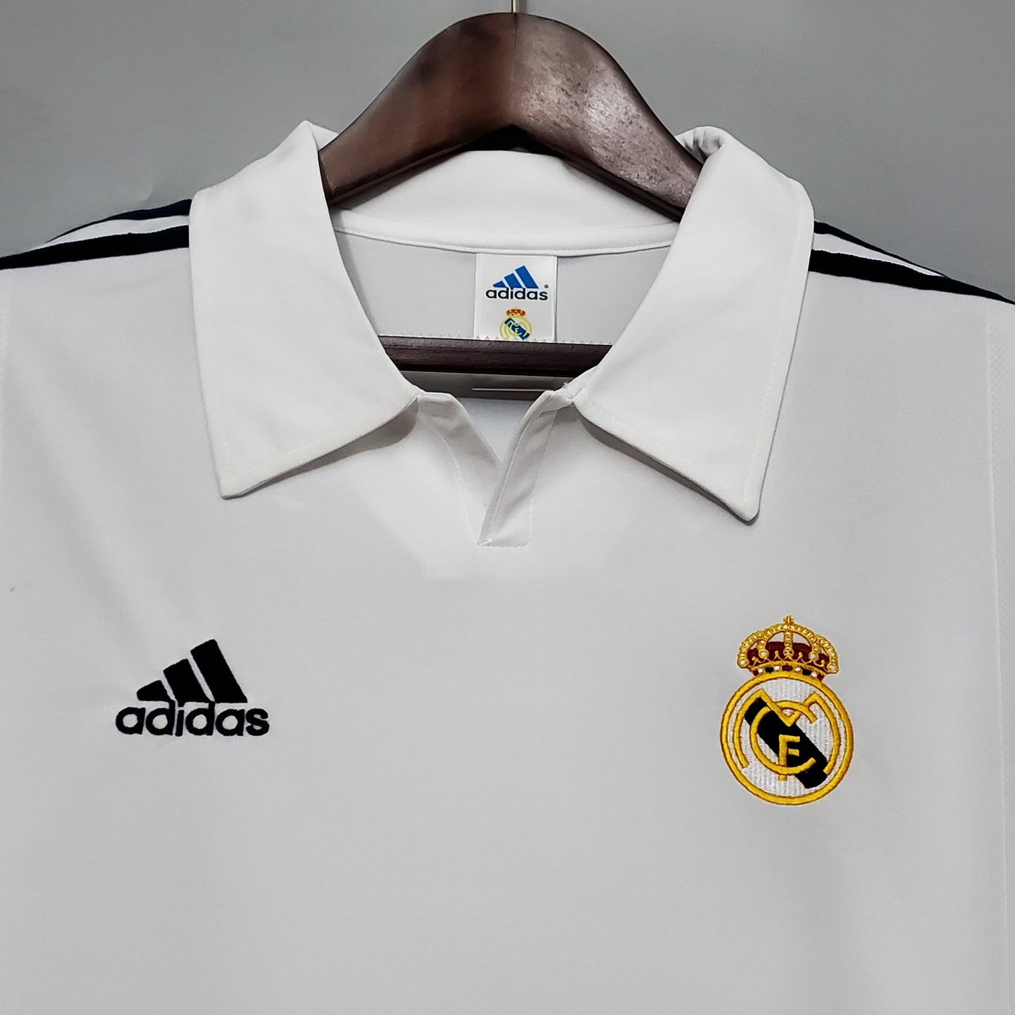 Real Madrid longsleeve home jersey. Season 02/03
