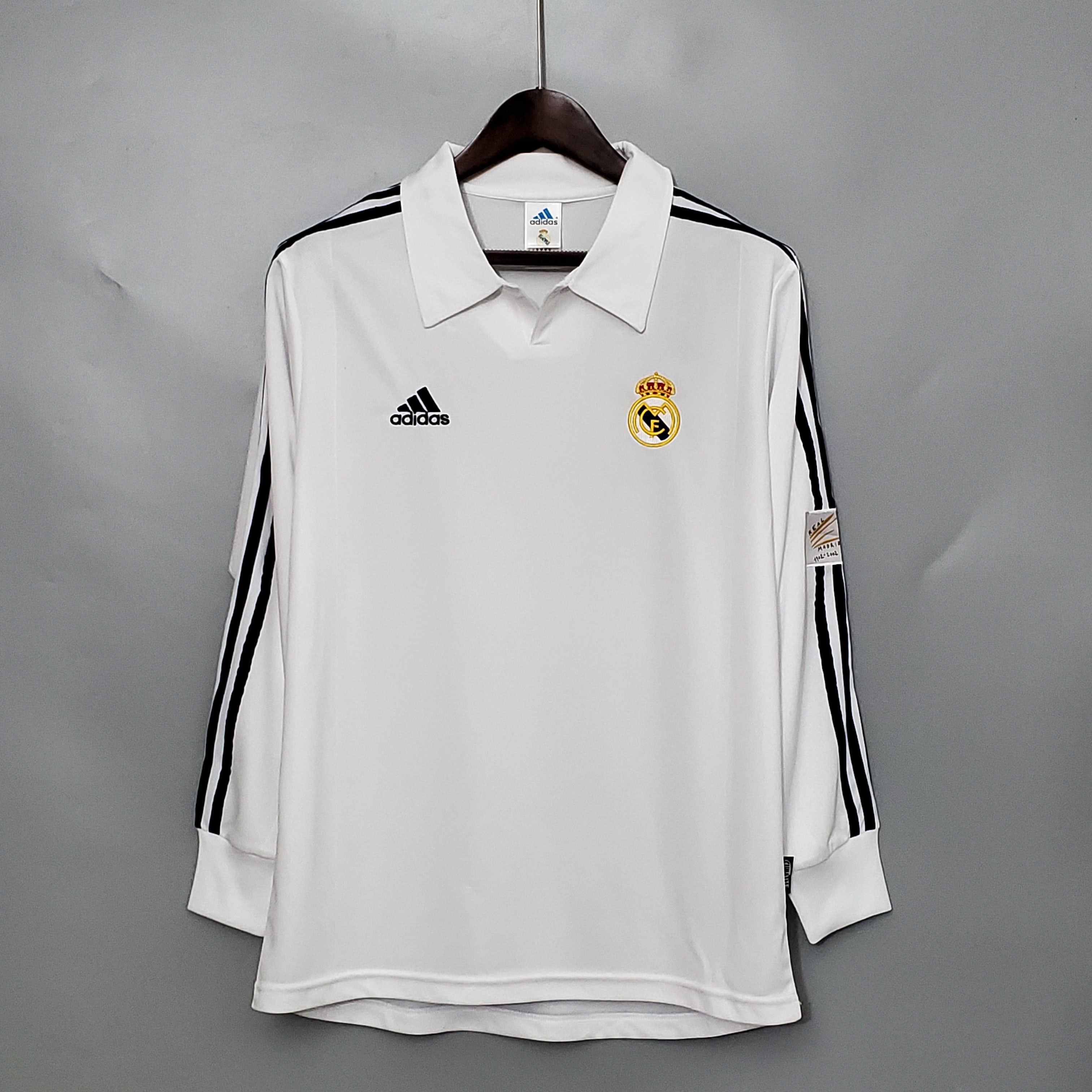Real Madrid longsleeve home jersey. Season 02/03