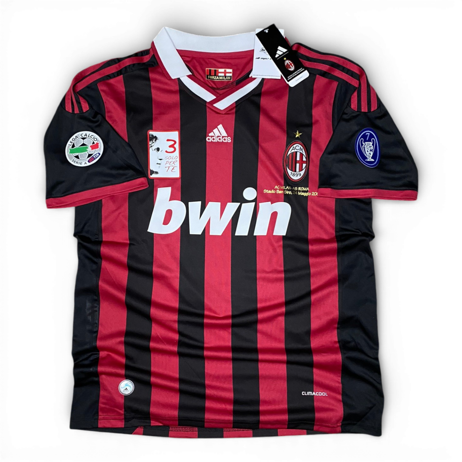AC Milan home jersey for Paolo Maldini's farewell match. Season 09/10.