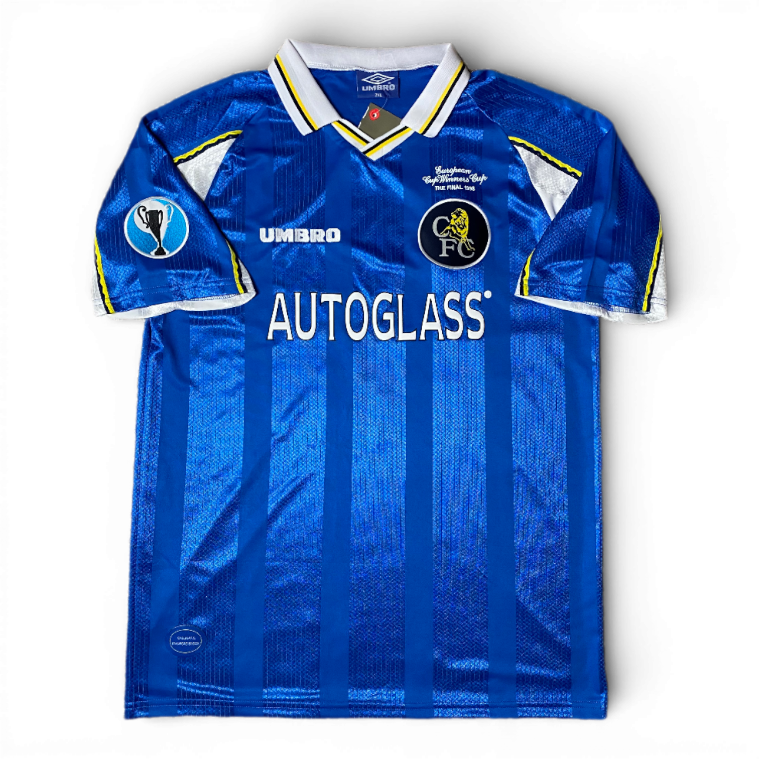 Chelsea home ECWC final jersey. Season 97/98. Gianfranco Zola.