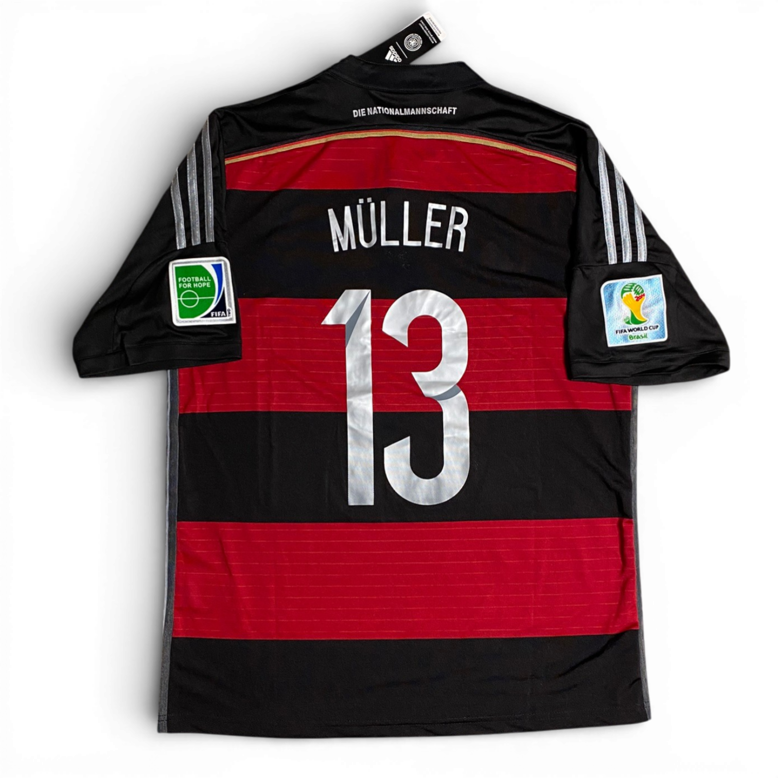Germany's away jersey for the 2014 World Cup. Thomas Muller.