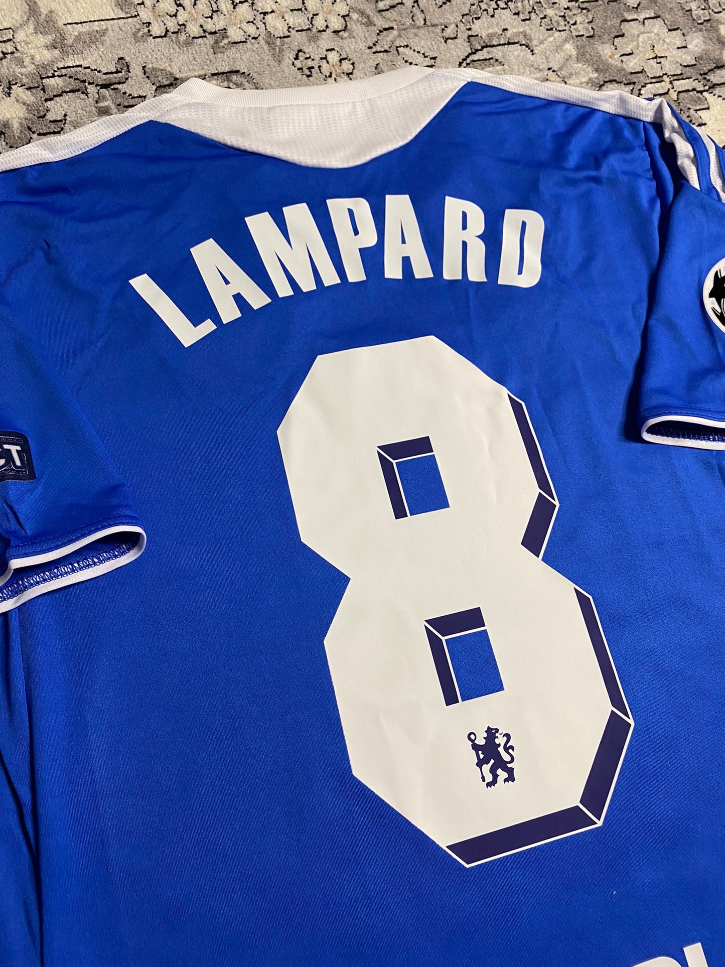 Chelsea's home jersey for the 2012 Champions League Final. Frank Lampard.