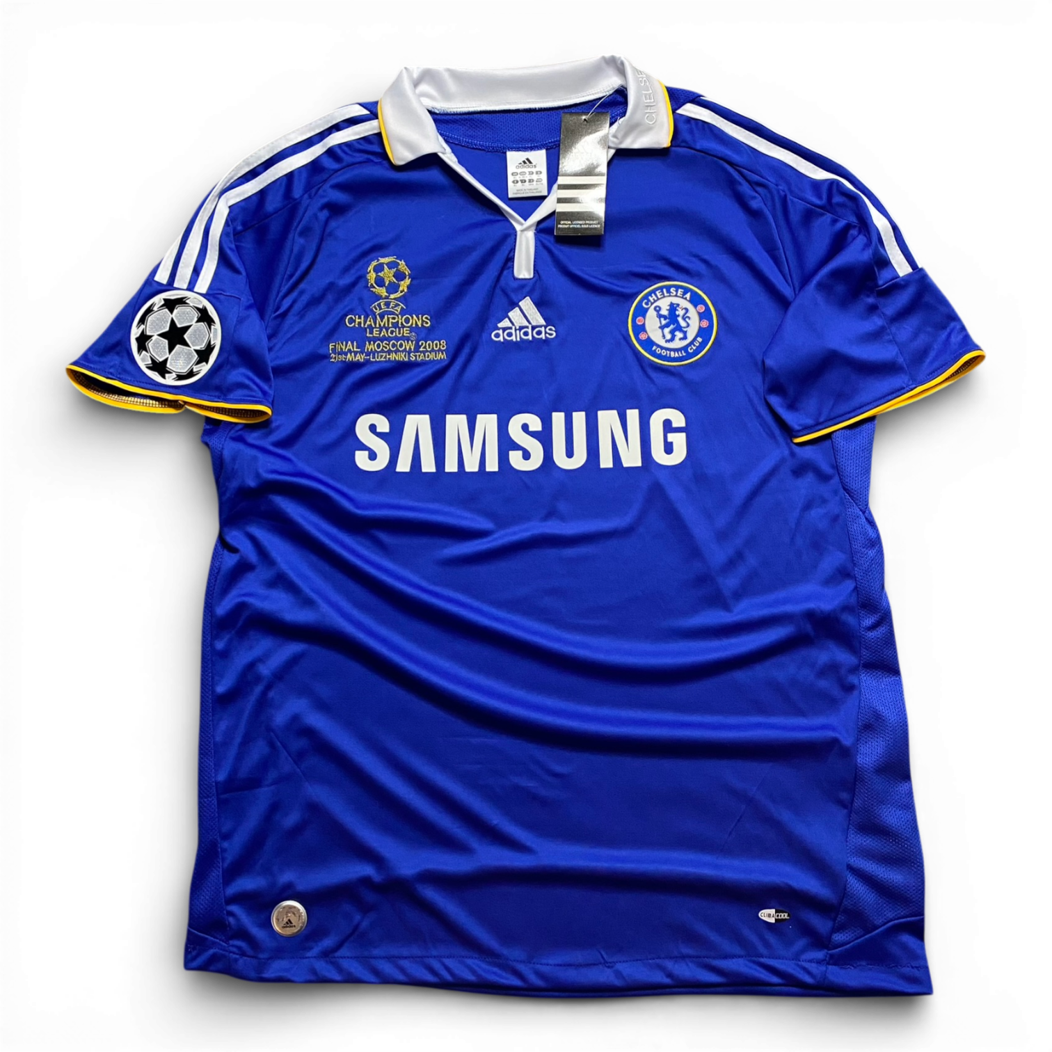 Chelsea's home jersey for the 2008 Champions League Final. Frank Lampard