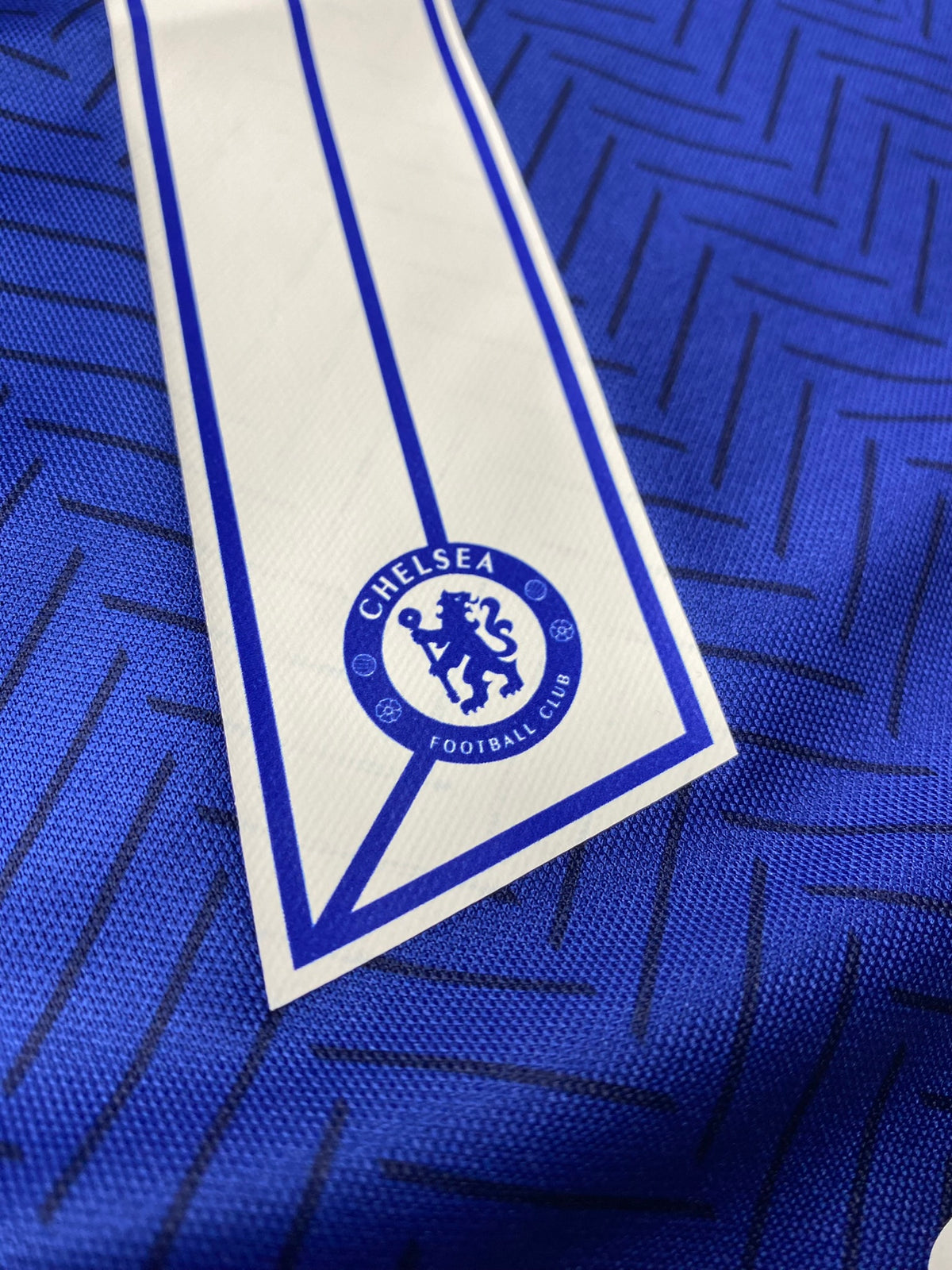Chelsea's home jersey for the 2021 Champions League final. Ngolo Kante.