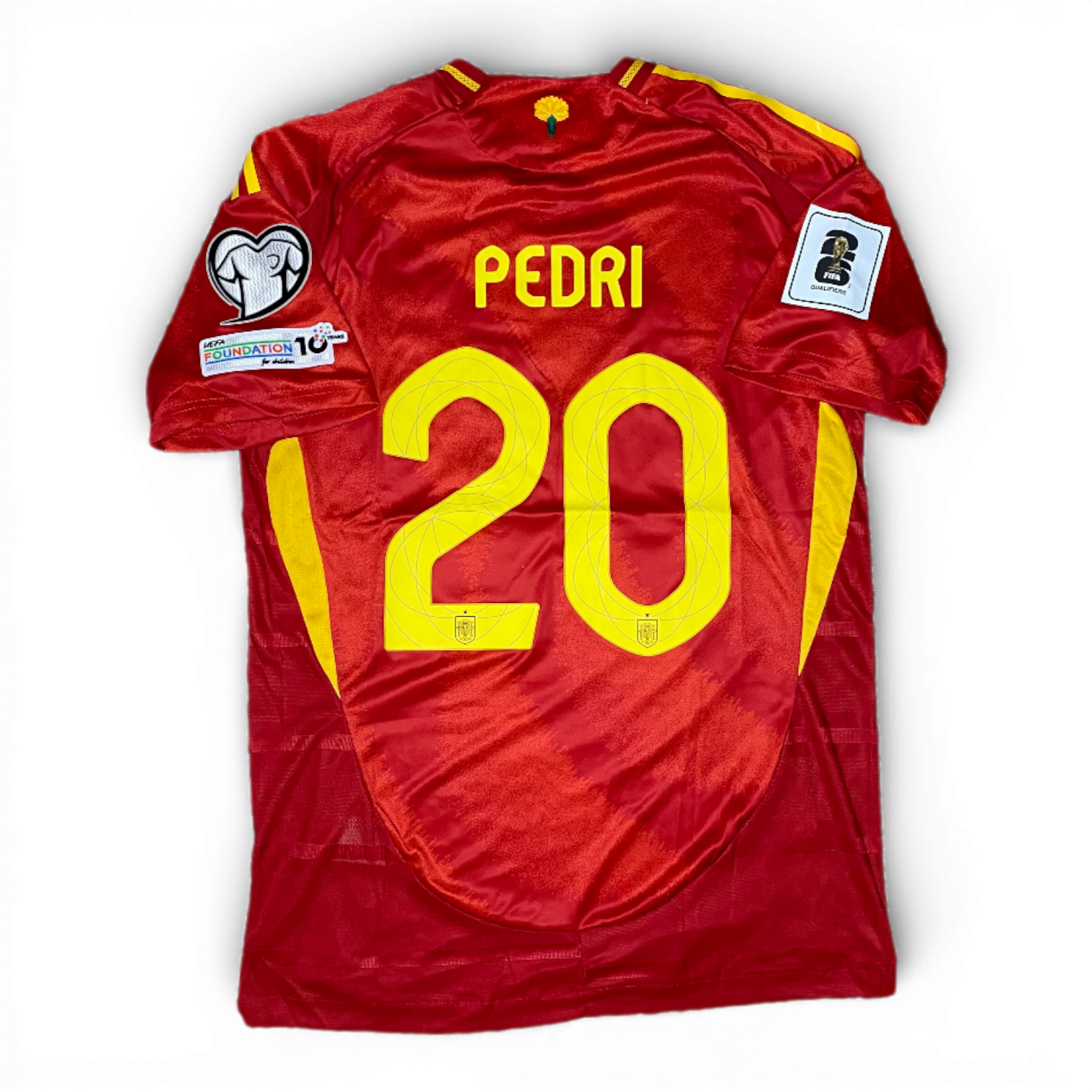 Spain's 2025 home jersey. Pedri Gonzalez Lopez