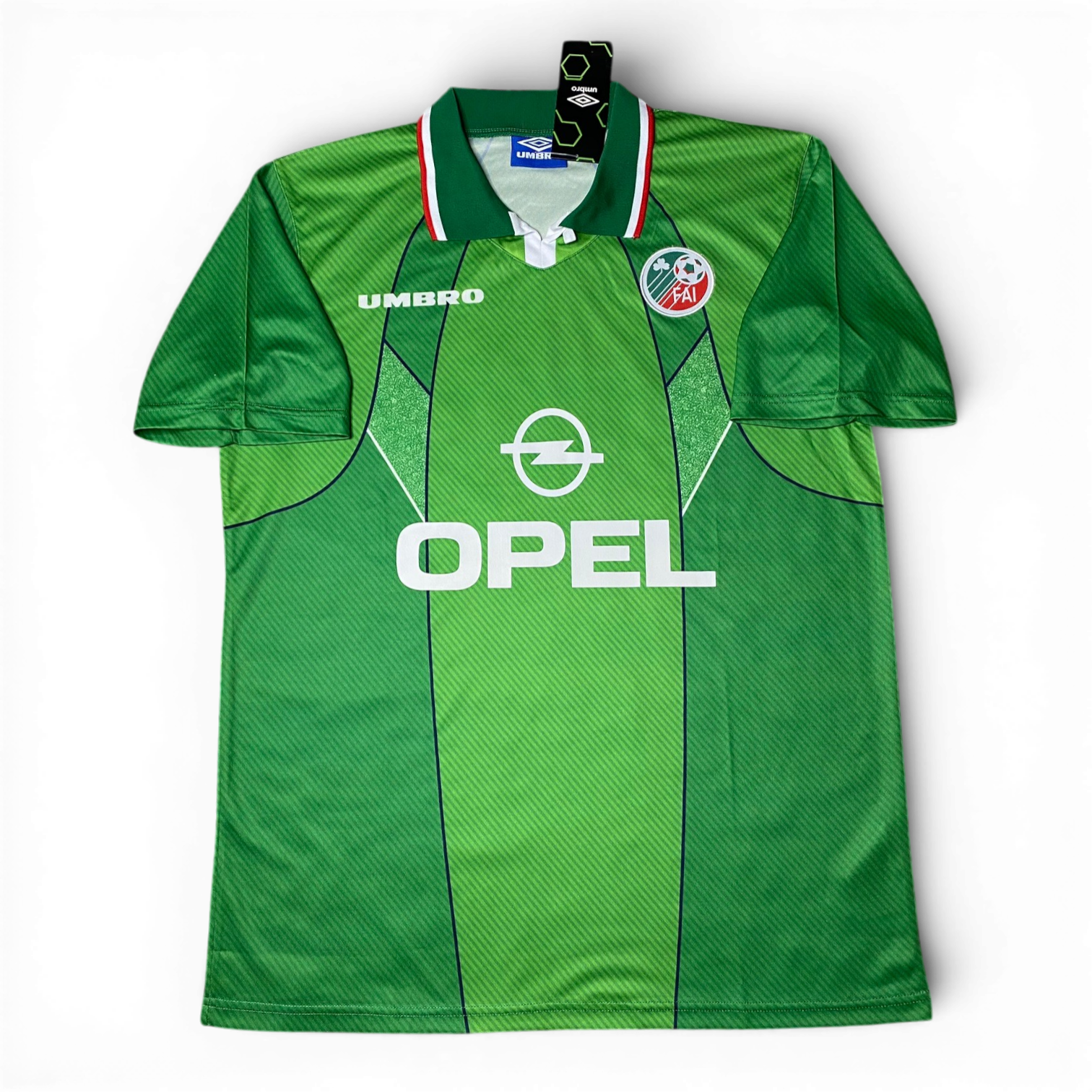 Ireland's 1994 home jersey. Roy Keane.