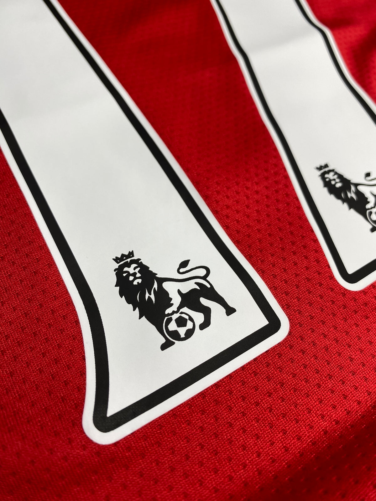 Manchester United's home jersey. Season 07/08. Luís Nani
