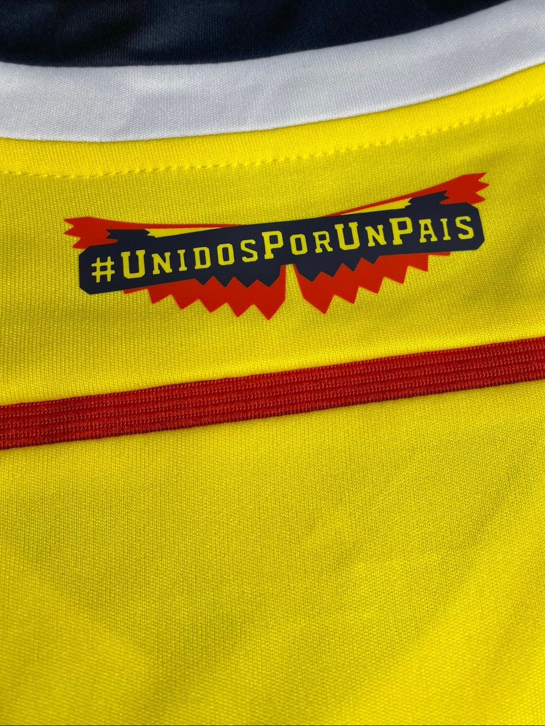 Colombia's home jersey for the 2014 World Cup. James Rodriguez