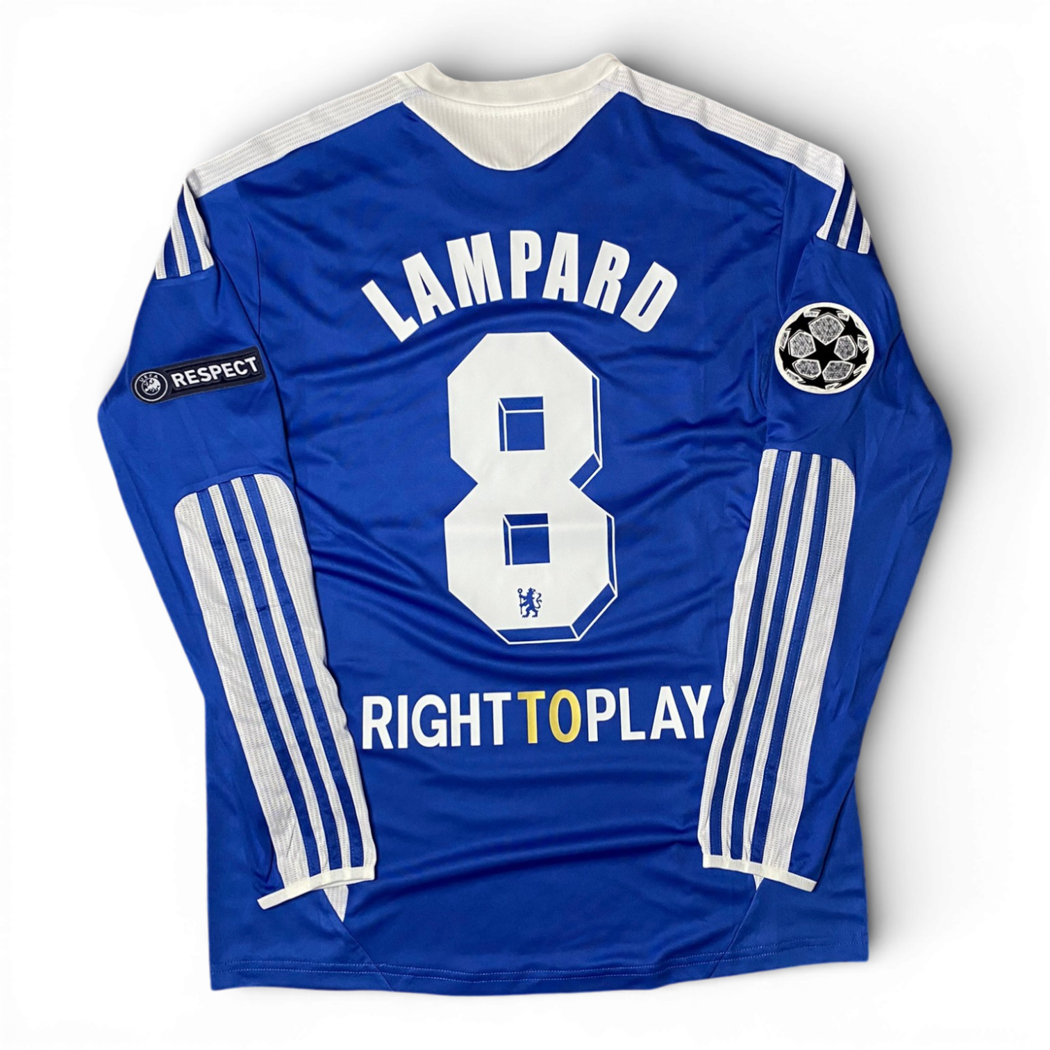 Chelsea's longsleeve home jersey for the 2012 Champions League Final. Frank Lampard.