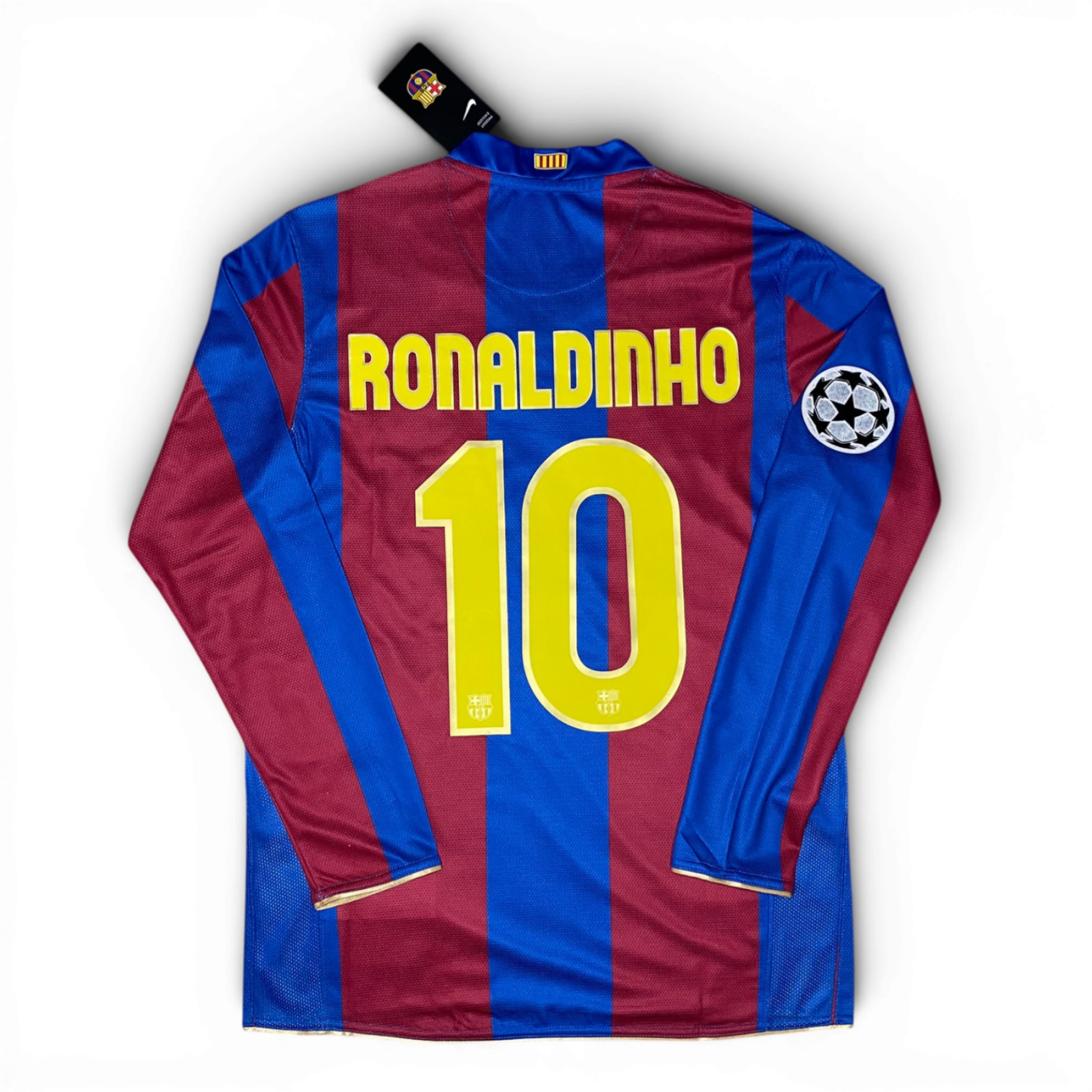 Barcelona longsleeve home jersey. Season 07/08. Ronaldinho Gaucho