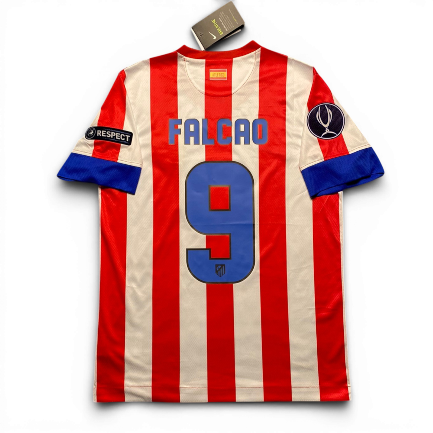 Atletico Madrid's home jersey for the 2013 UEFA Super Cup final. Radamel Falcao