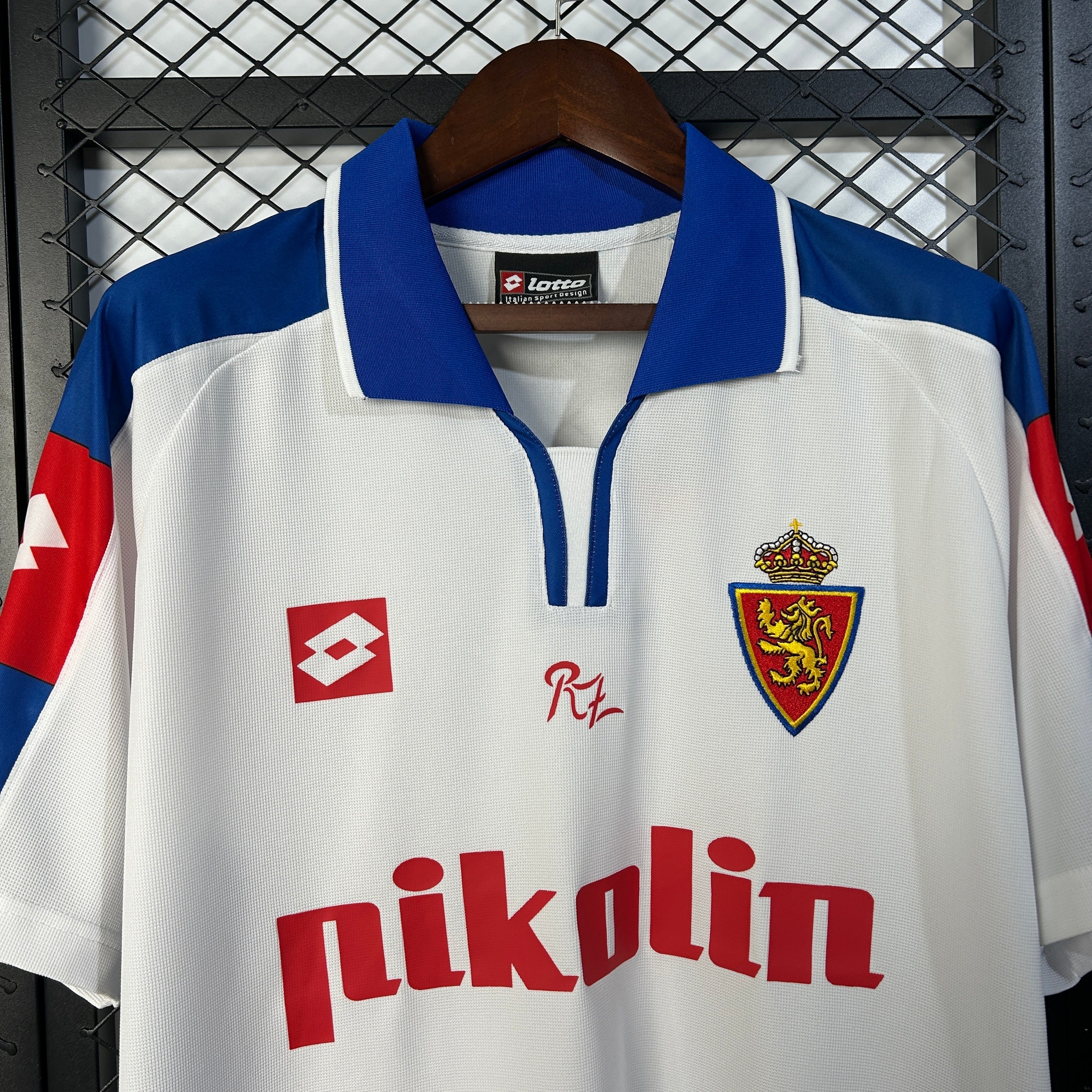 Real Zaragoza home jersey. Season 04/05