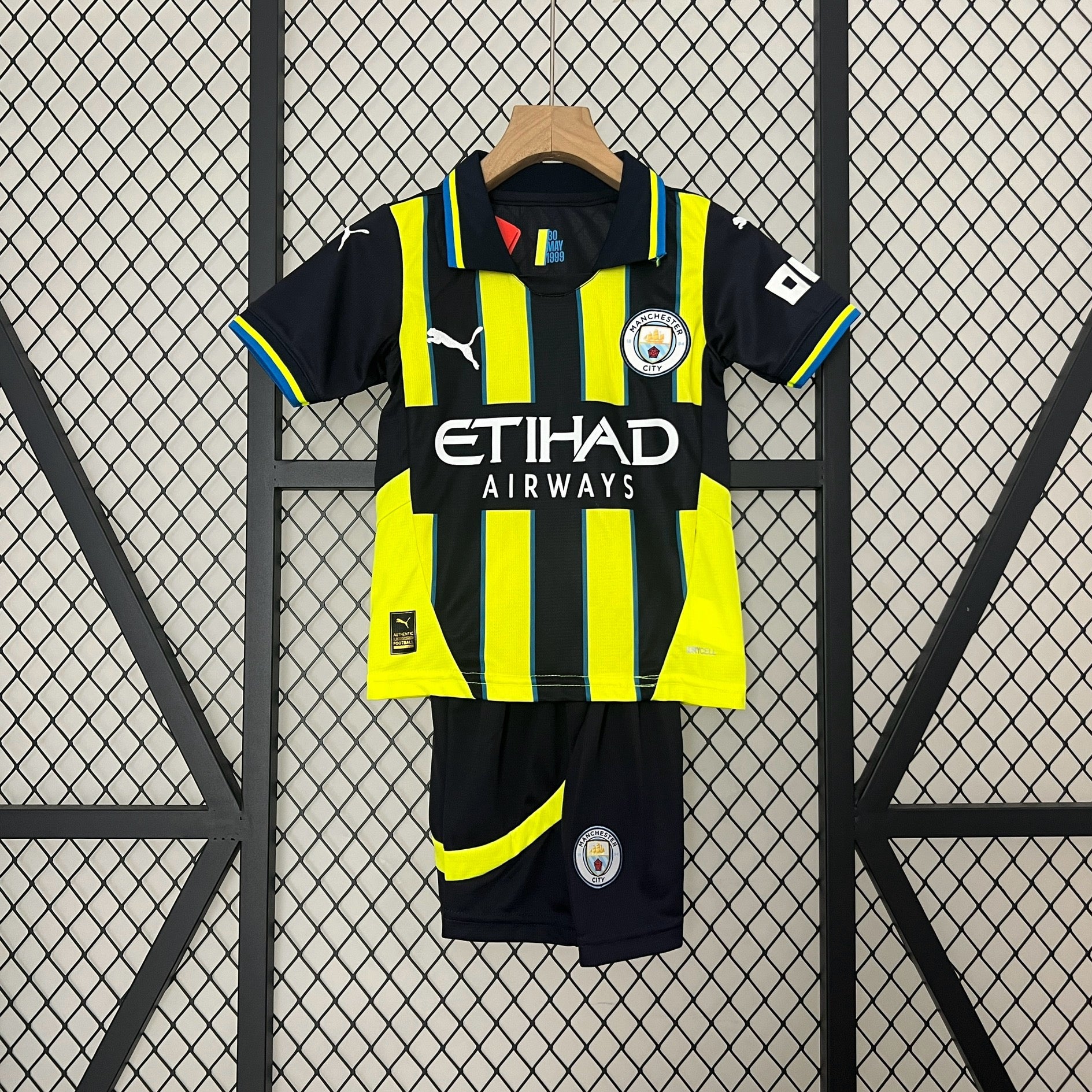 Manchester City away kids set. Season 24/25