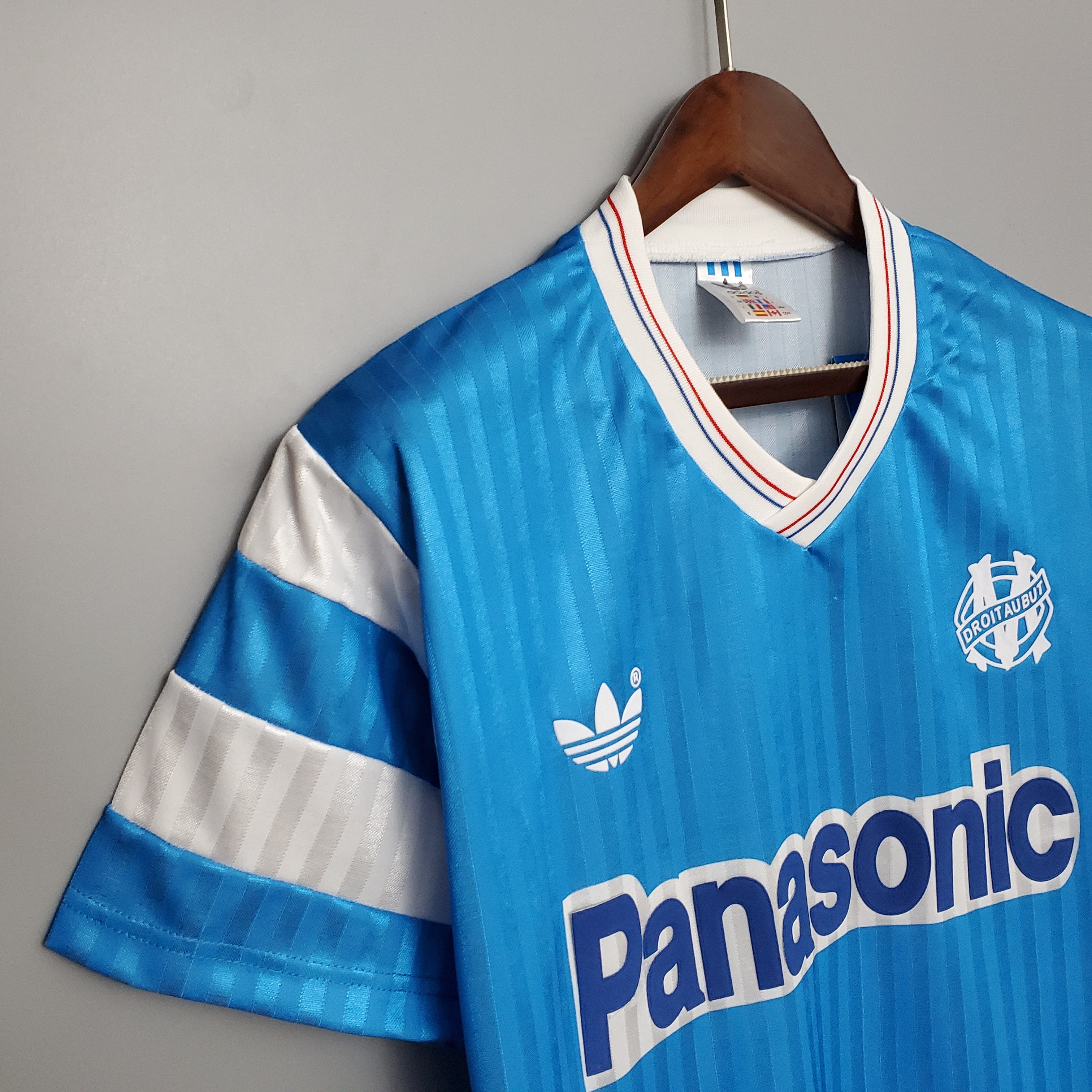 Marseille Olympique away jersey. Season 89/90