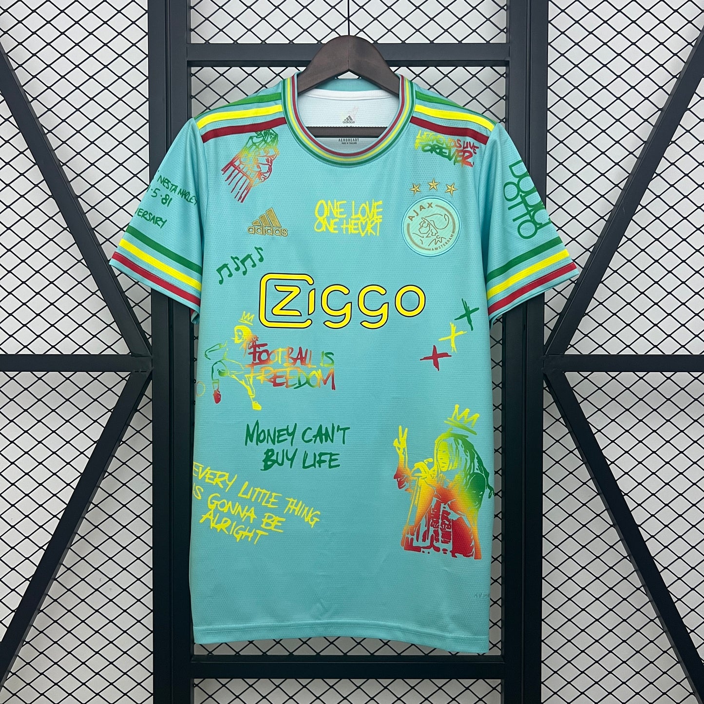 Ajax Bob Marley tribute special edition jersey.