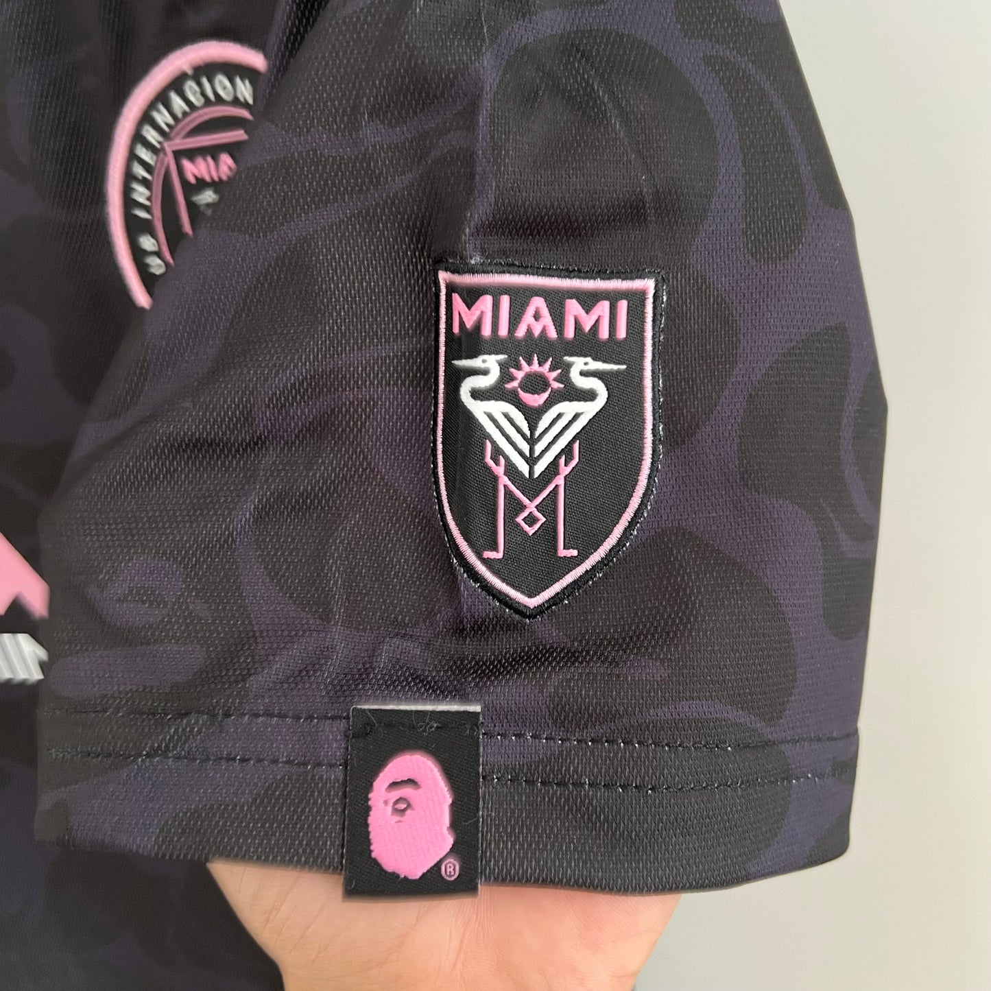 Inter Miami x BAPE Collaboration jersey. (black)