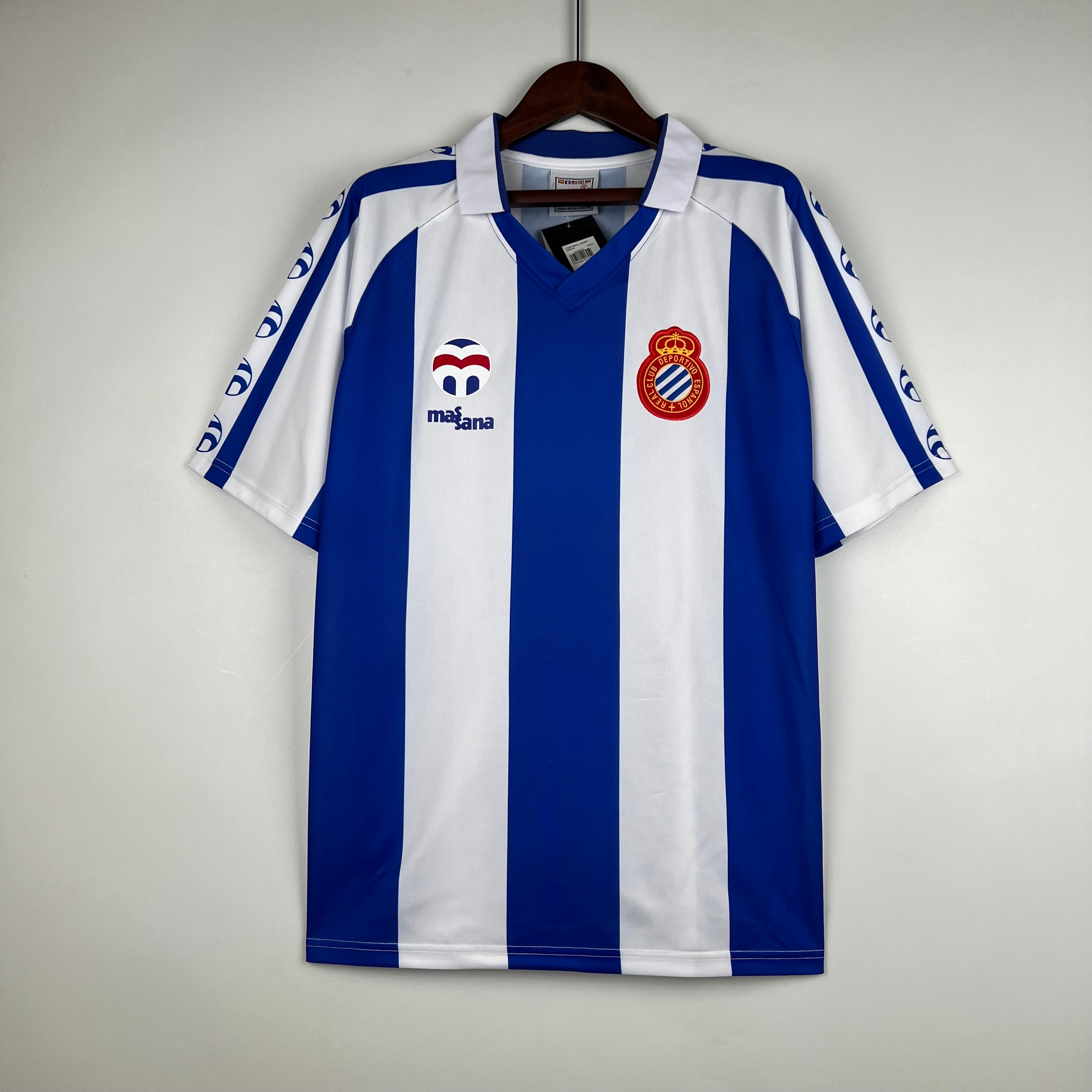 RCD Espanyol home jersey. Season 84/85
