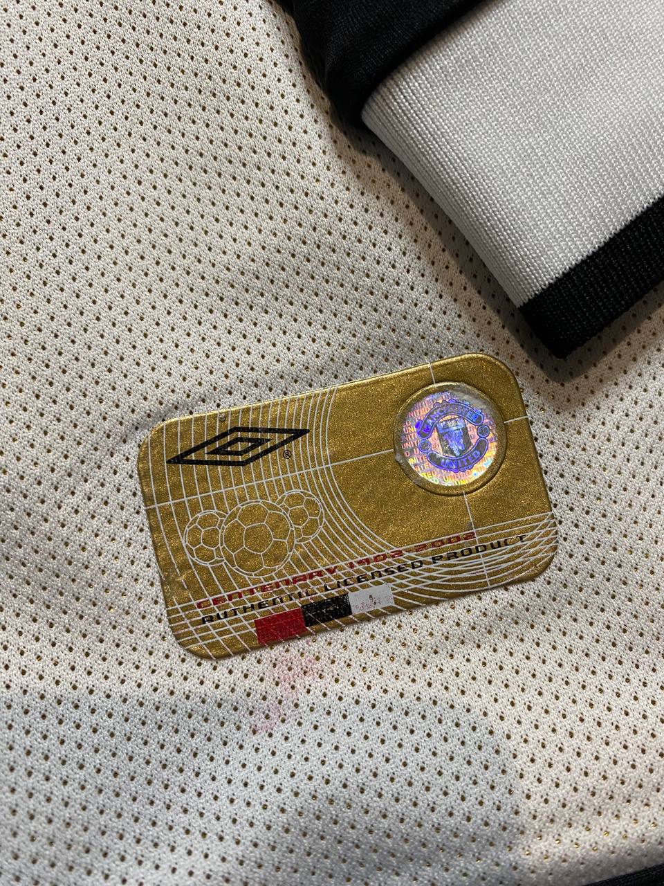Manchester United 100 years Anniversary double sided away jersey. Season 01/02. Ruud van Nistelrooy.
