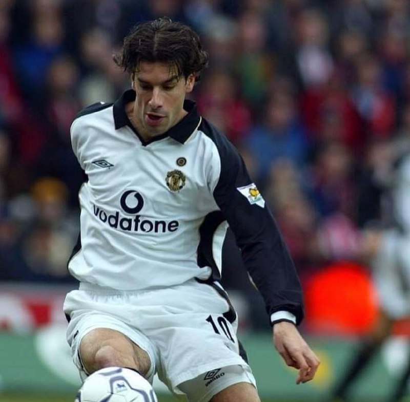 Manchester United 100 years Anniversary double sided away jersey. Season 01/02. Ruud van Nistelrooy.