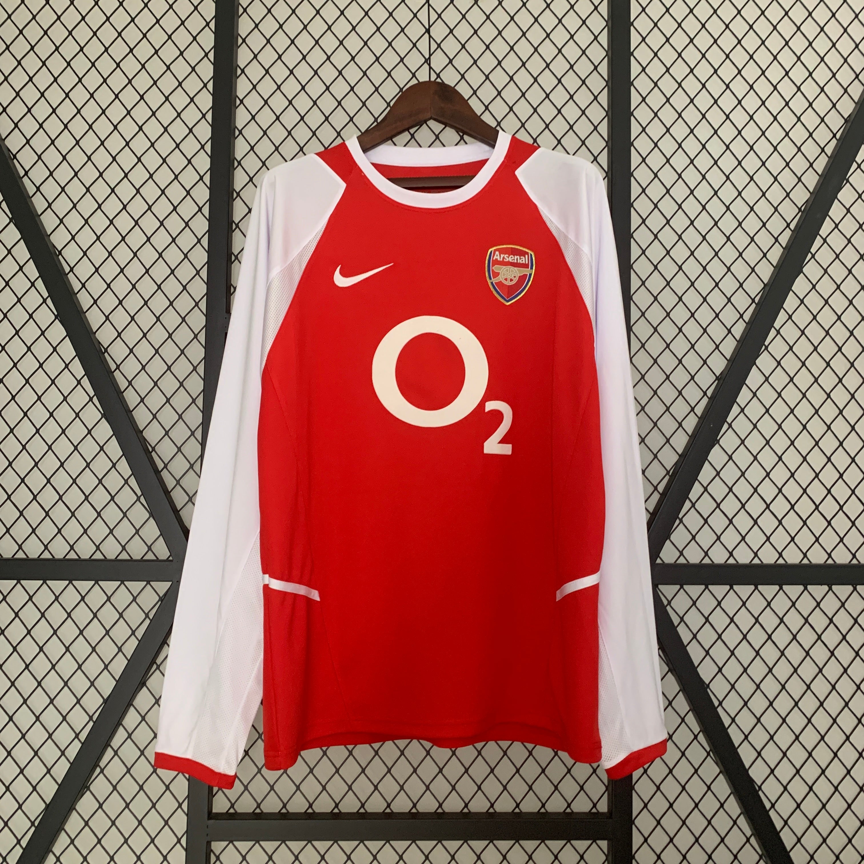 Arsenal longsleeve home jersey. Season 02/03
