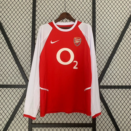 Arsenal longsleeve home jersey. Season 02/03