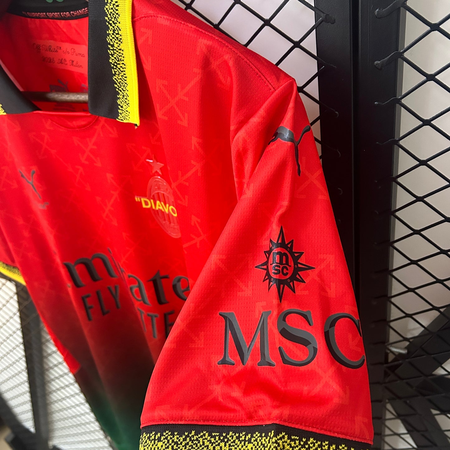 AC Milan x Off-White Special Edition jersey. Season 24/25