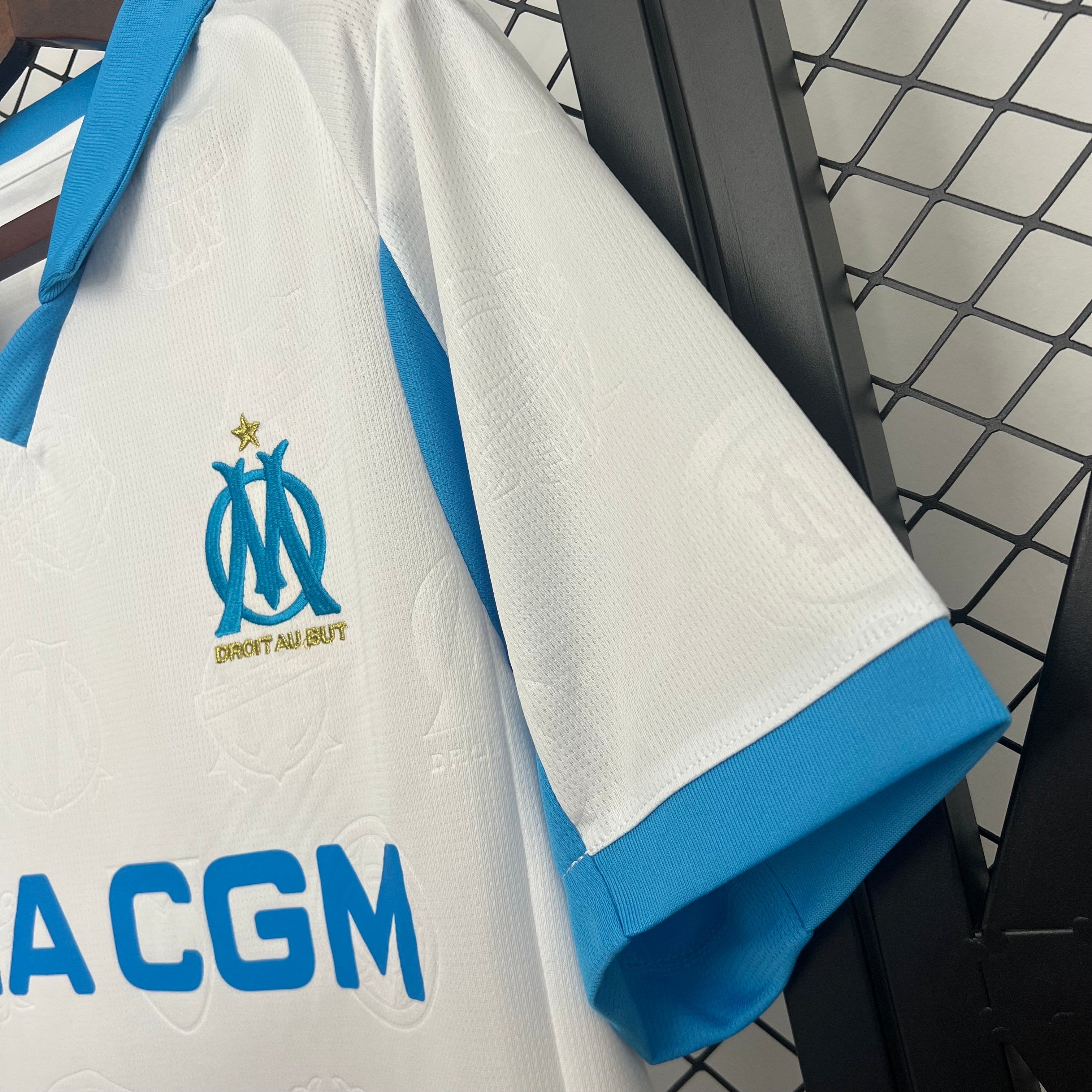 Marseille home jersey. Season 25/26 (All sponsors included)