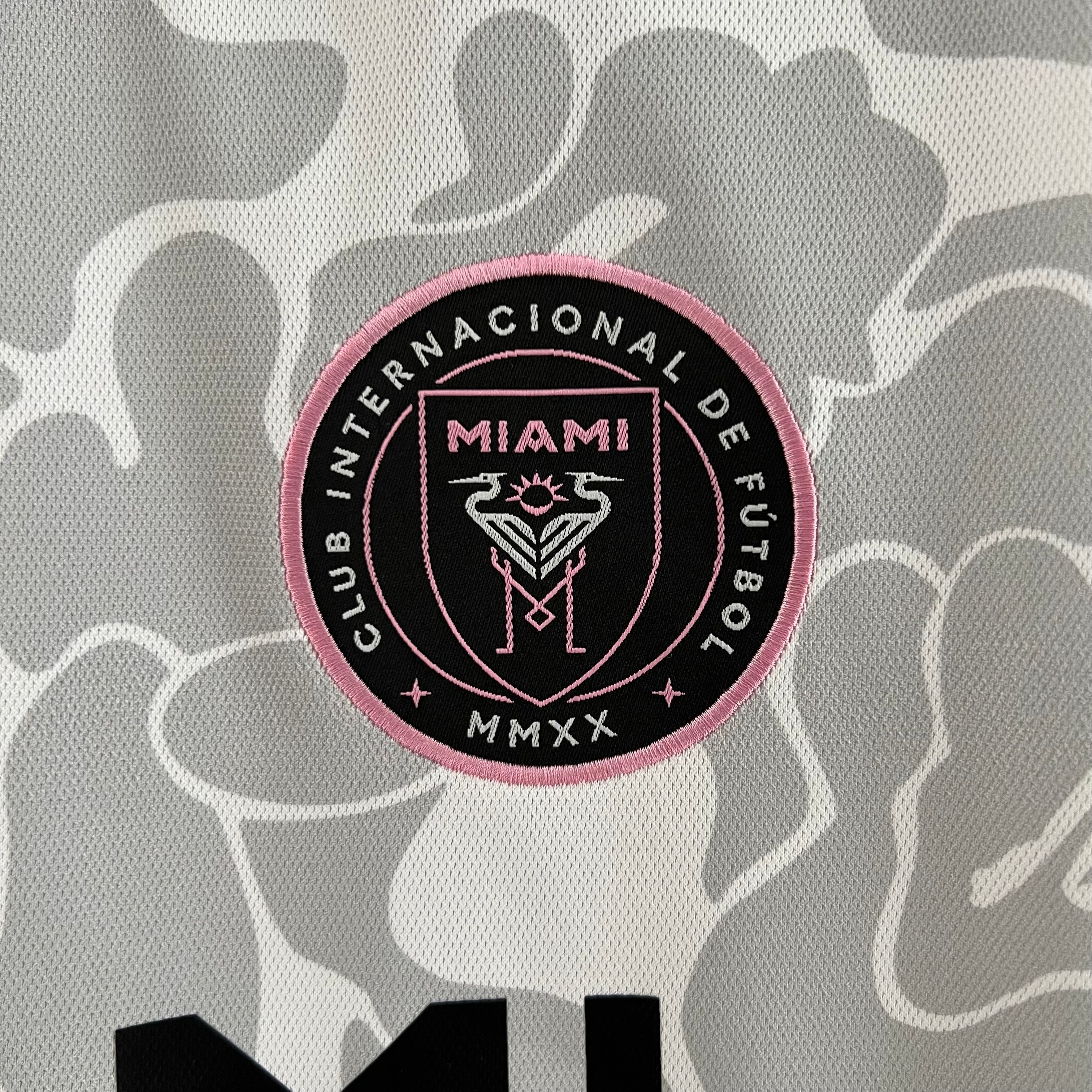 Inter Miami x BAPE Collaboration jersey. (grey)