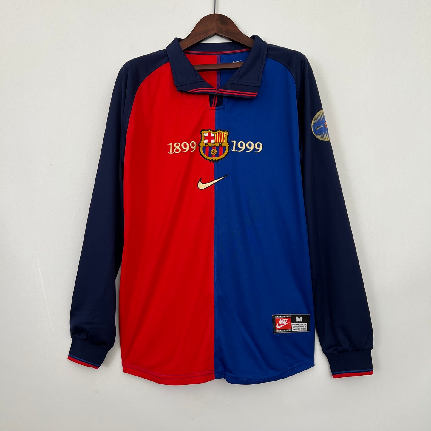 Barcelona longsleeve home jersey. Season 99/00