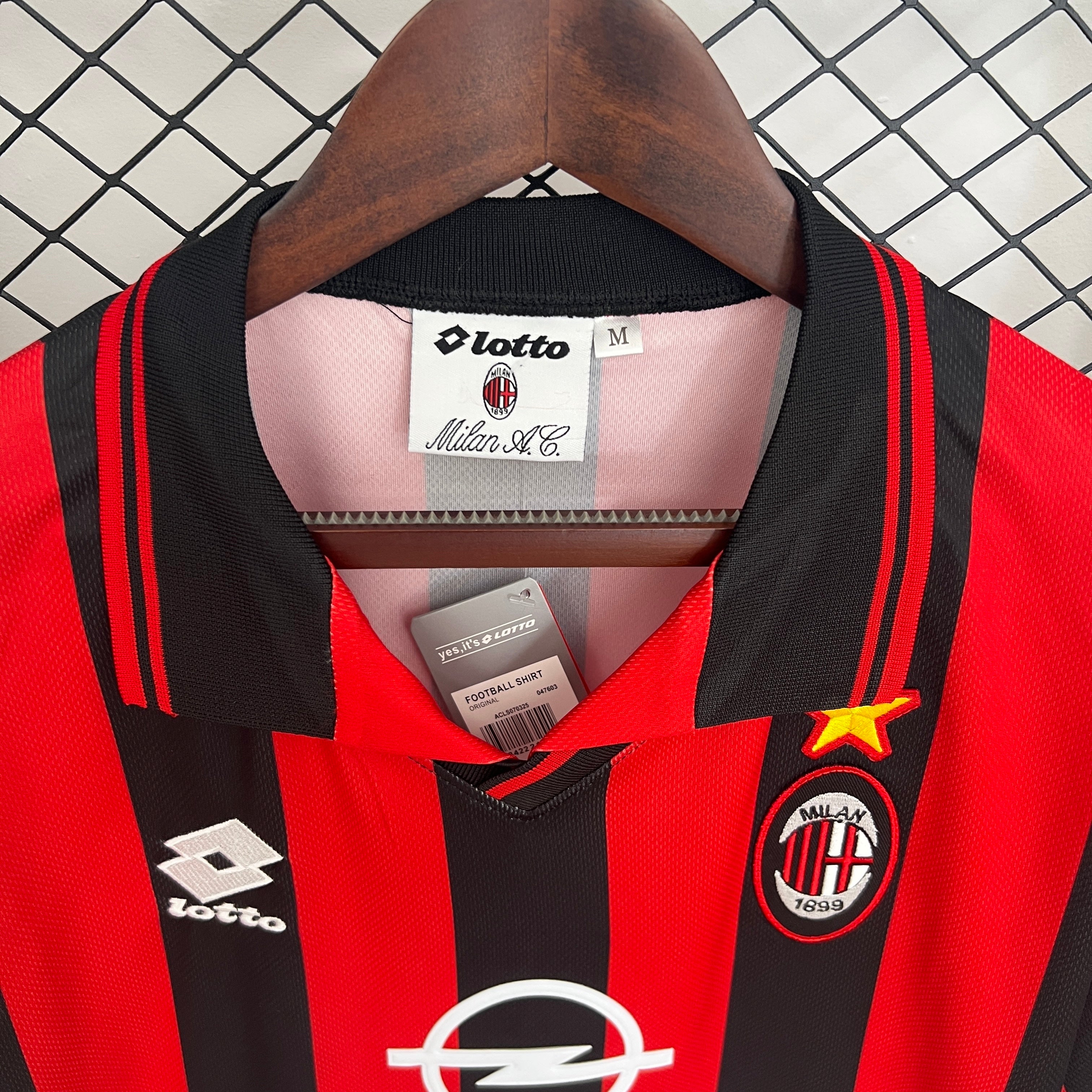 AC Milan home jersey. Season 97/98