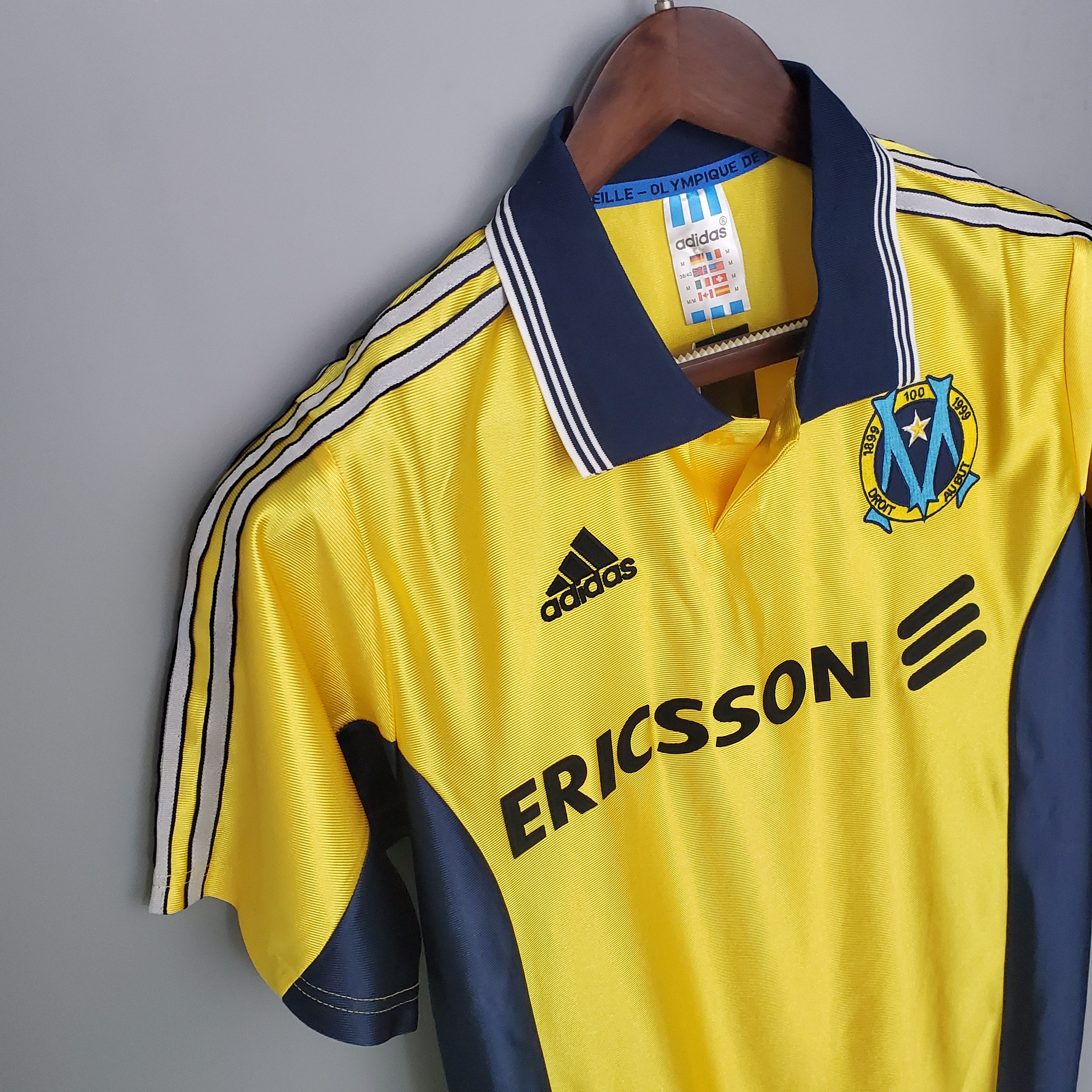 Marseille Olympique away jersey. Season 98/99
