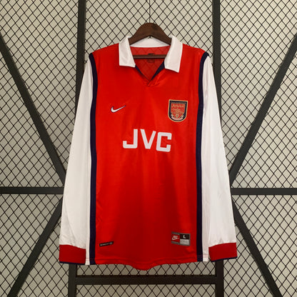 Arsenal longsleeve home jersey. Season 98/99