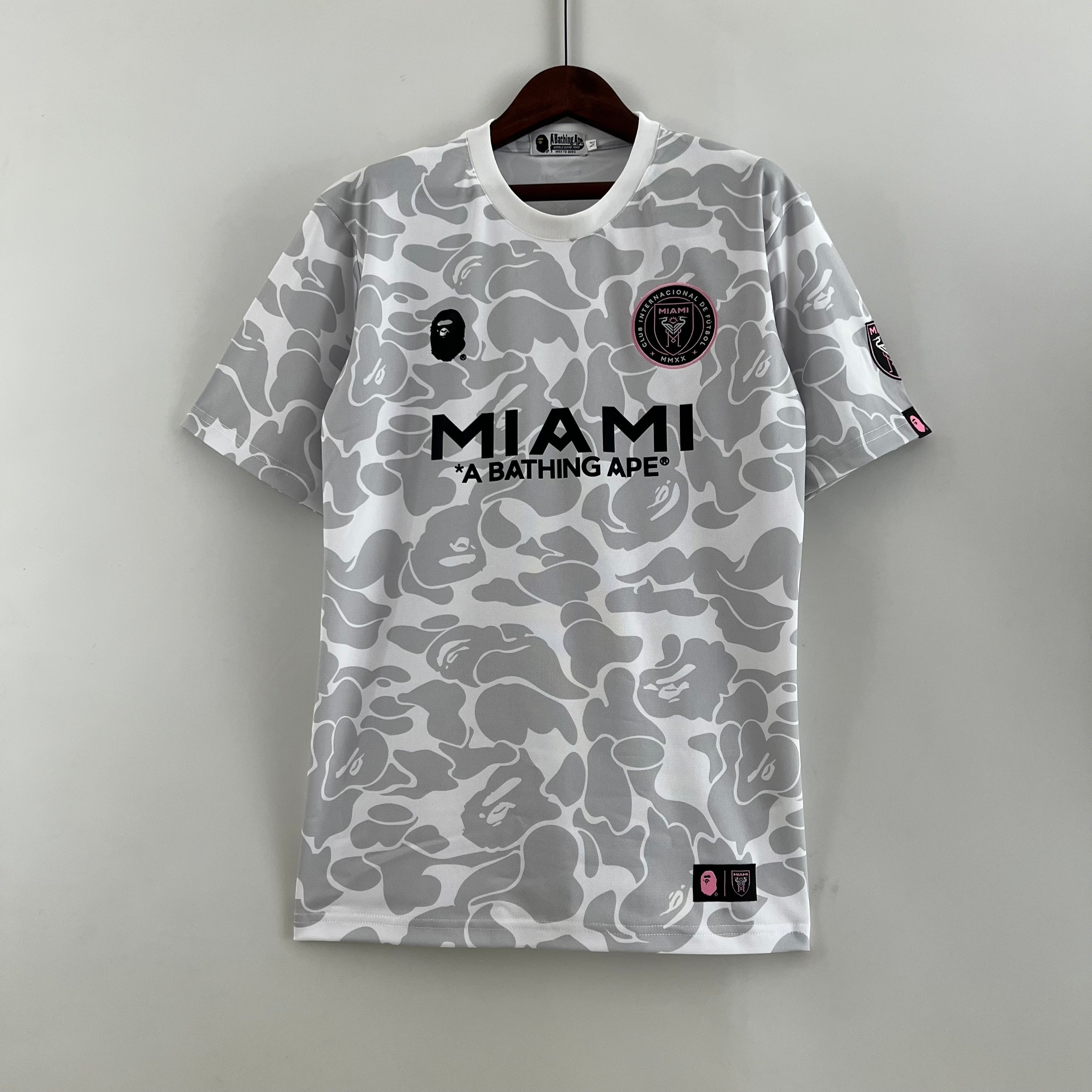 Inter Miami x BAPE Collaboration jersey. (grey)