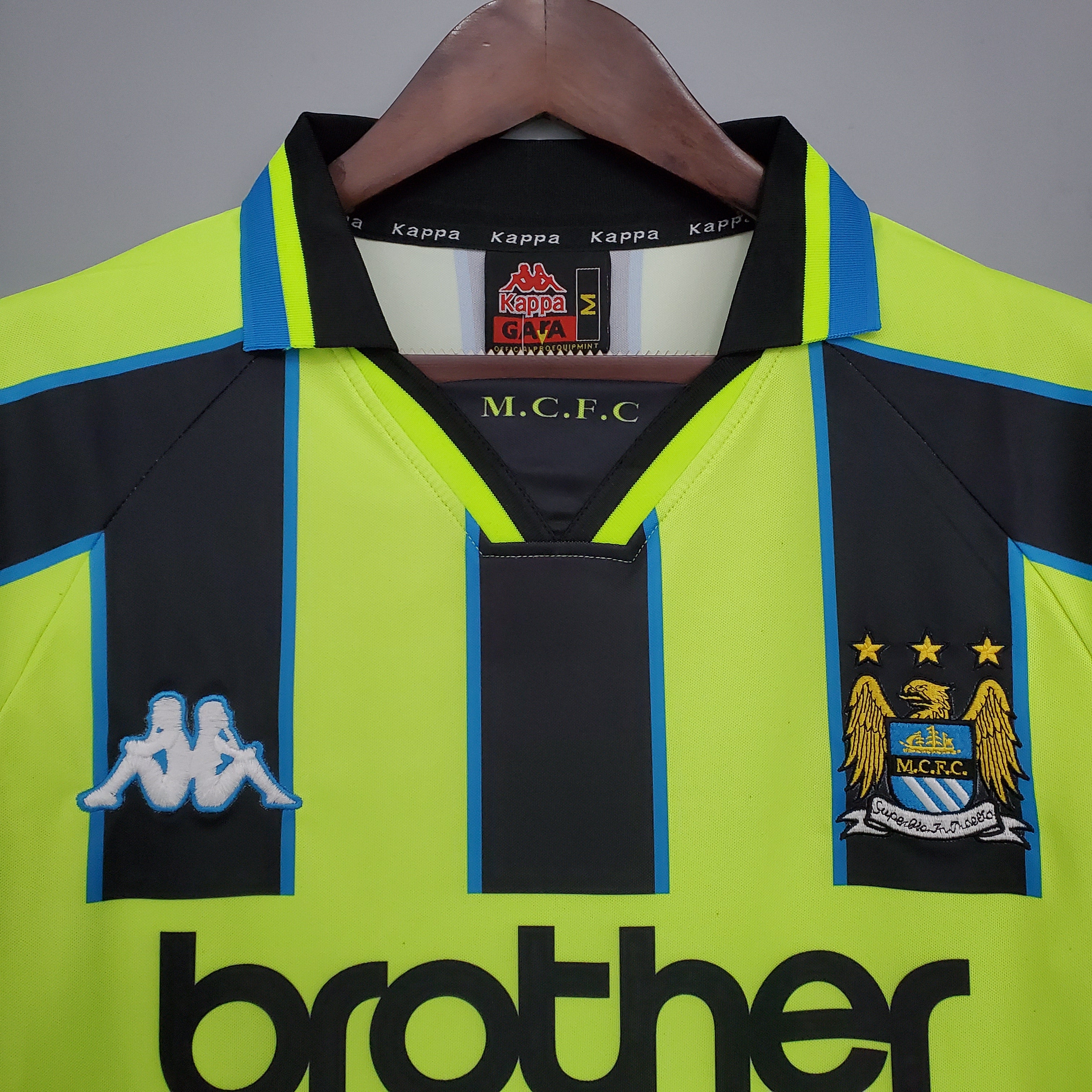 Manchester City away jersey. Season 98/99