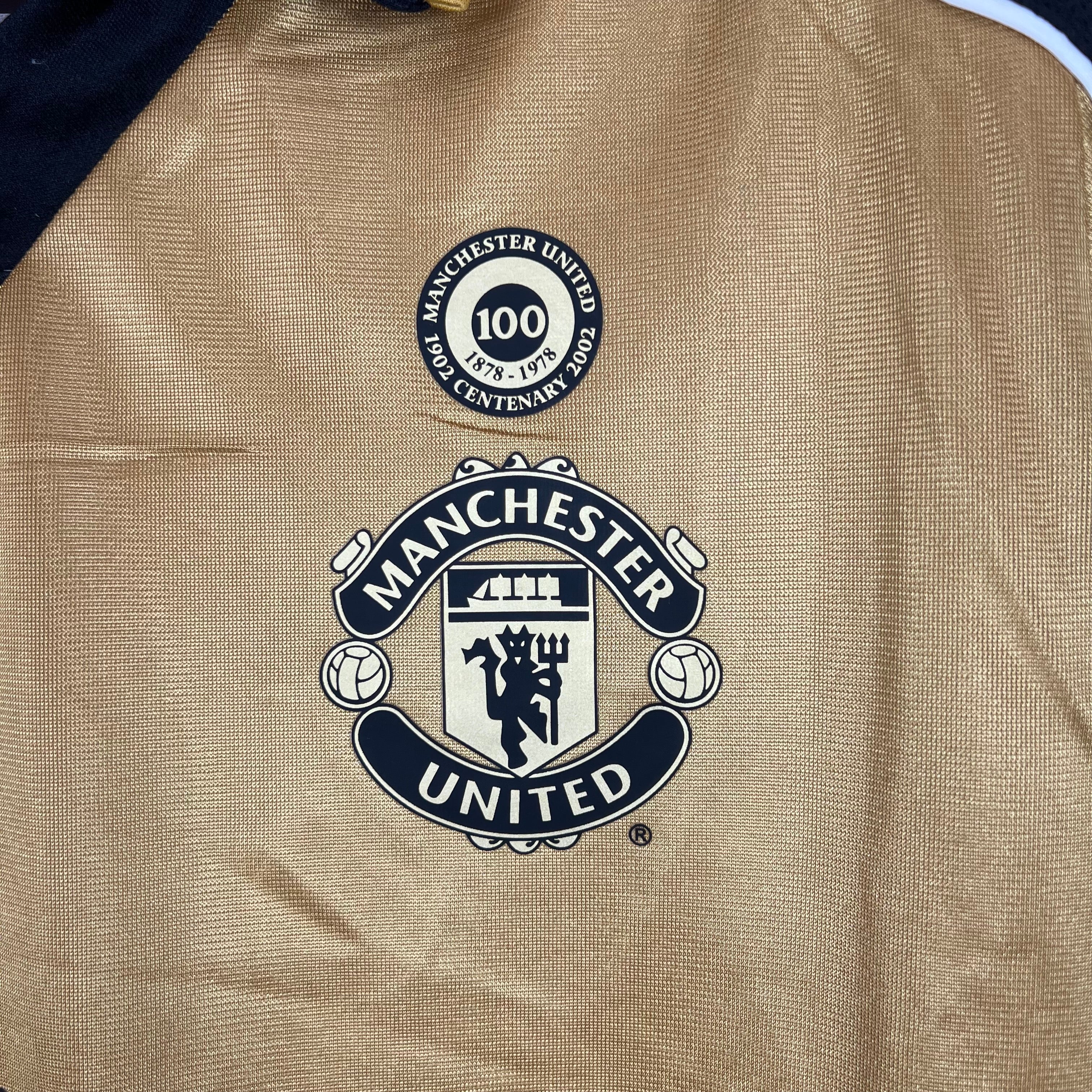 Manchester United 100th Anniversary double-sided jersey. Season 01/02