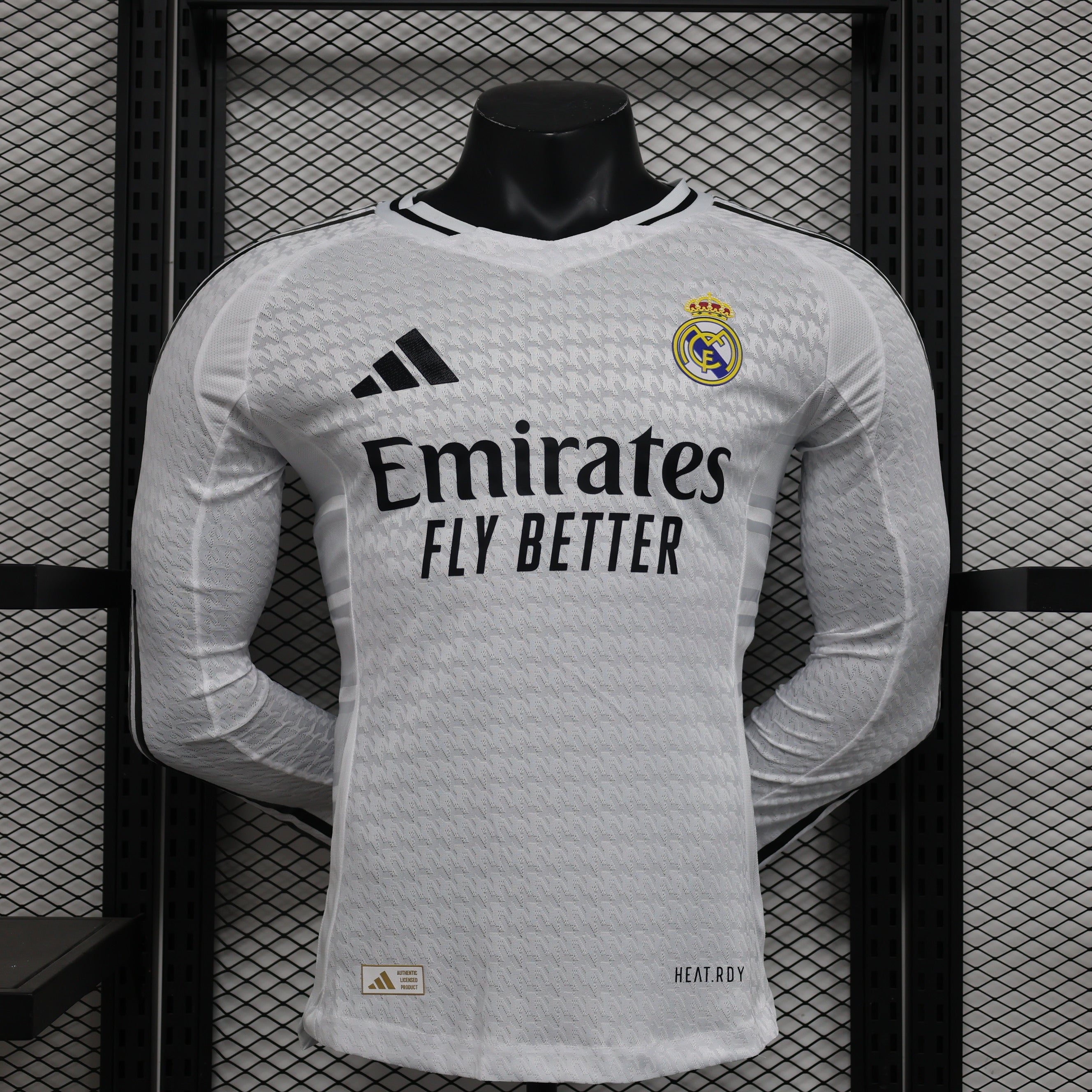 Real Madrid longsleeve home jersey. Season 24/25 (Player Version)