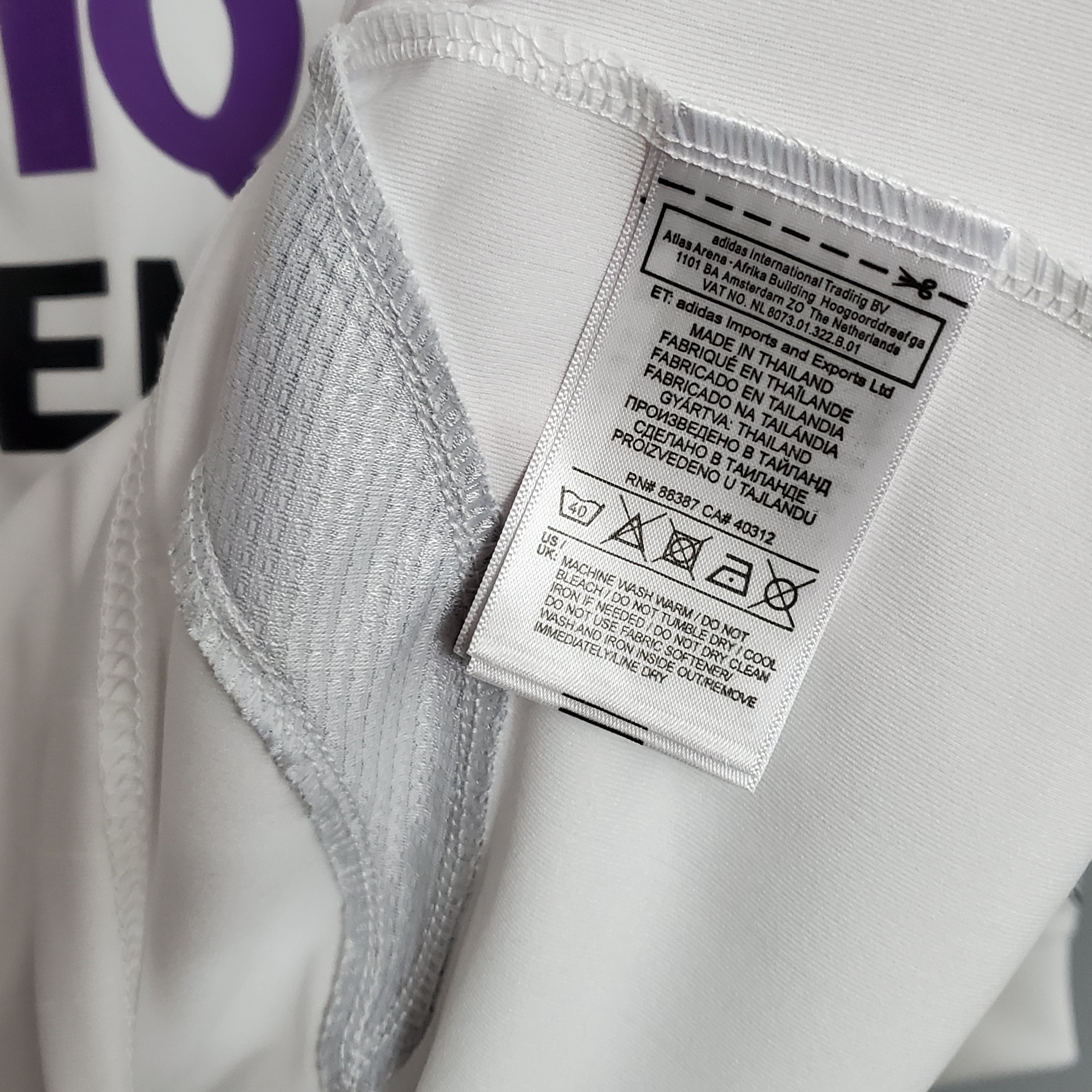 Real Madrid longsleeve home jersey. Season 06/07