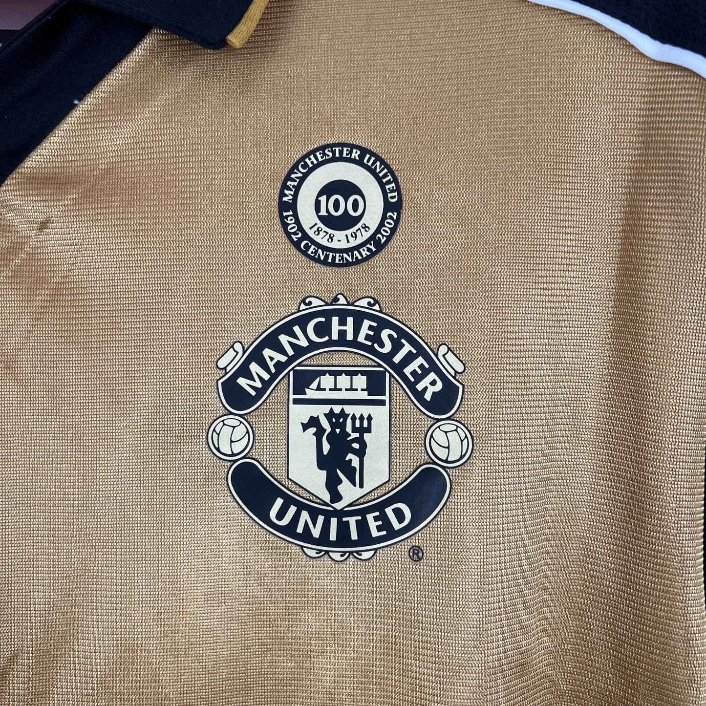 Manchester United 100th Anniversary double-sided longsleeve jersey. Season 01/02