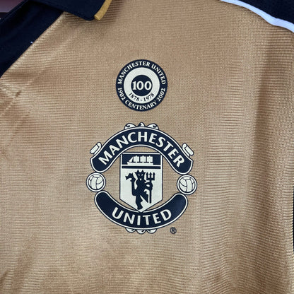 Manchester United 100th Anniversary double-sided longsleeve jersey. Season 01/02