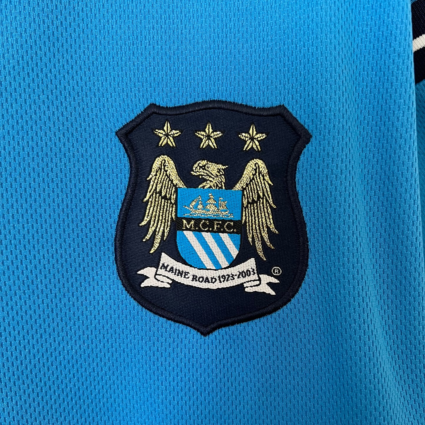 Manchester City home jersey. Season 01/02