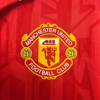 Manchester United longsleeve home jersey. Season 92/94